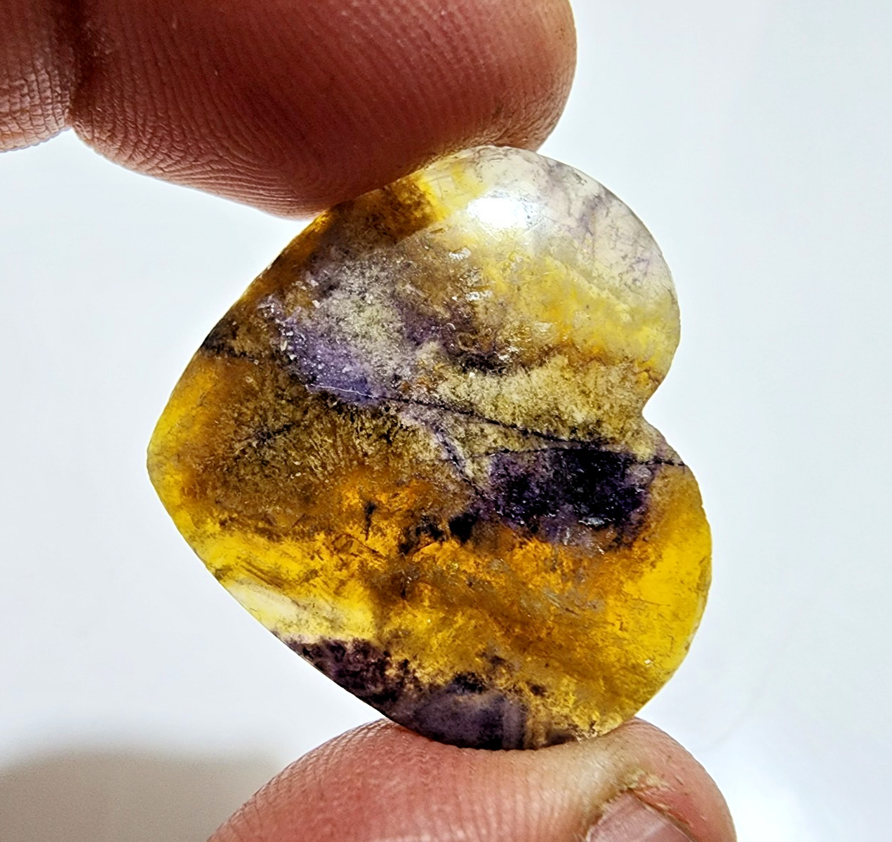 Fabulous Brown Tiger Eye Heart Shape Cabochon 36 Crt Loose Gemstone