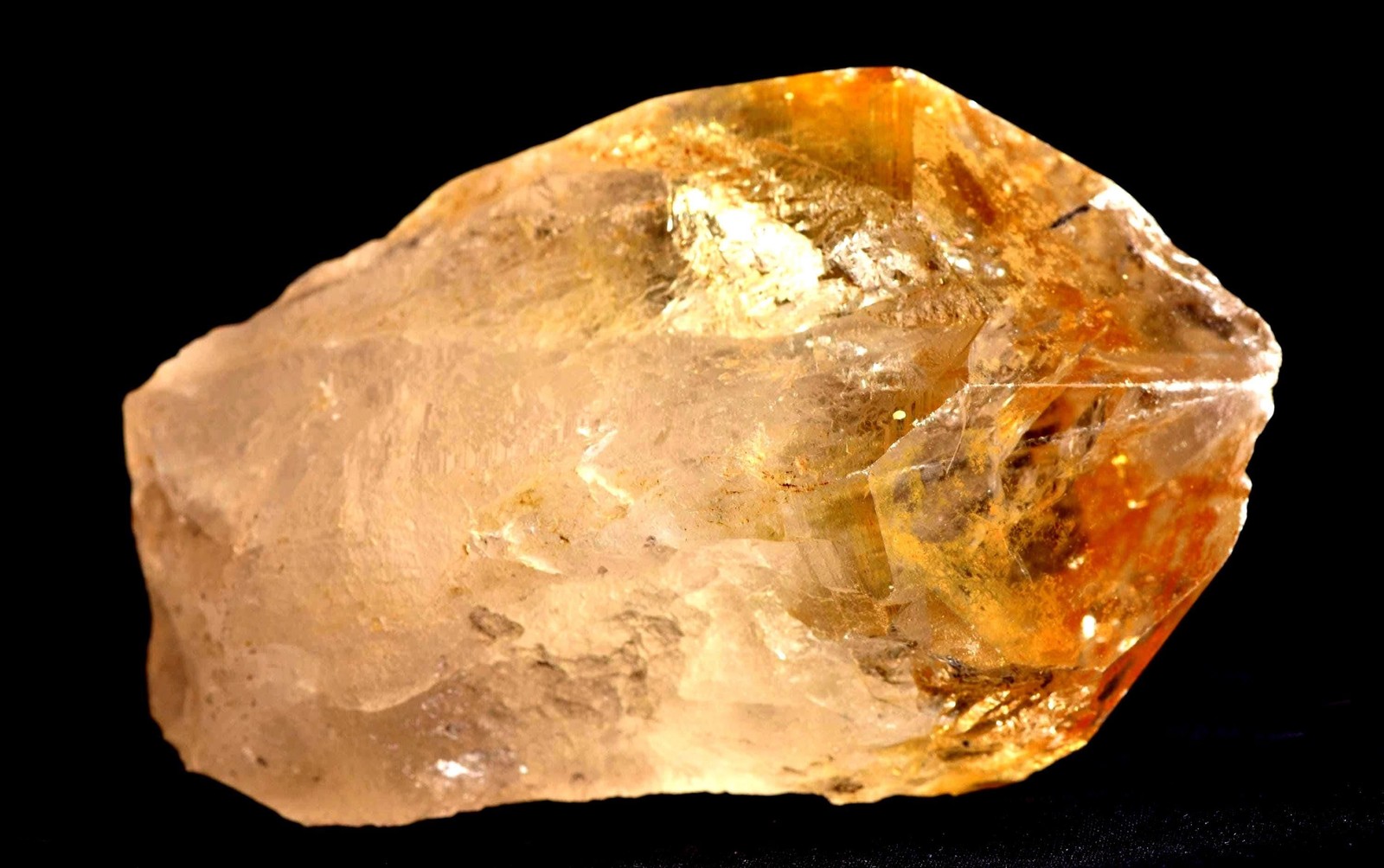 Himalayan golden healer starbrary rainbows keys devic healing crystal#7644