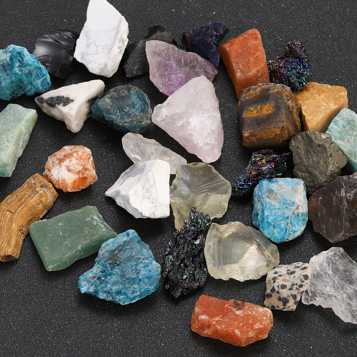 1/2 Lb Lot Natural Crystals Mineral Specimens Mixed Gemstones