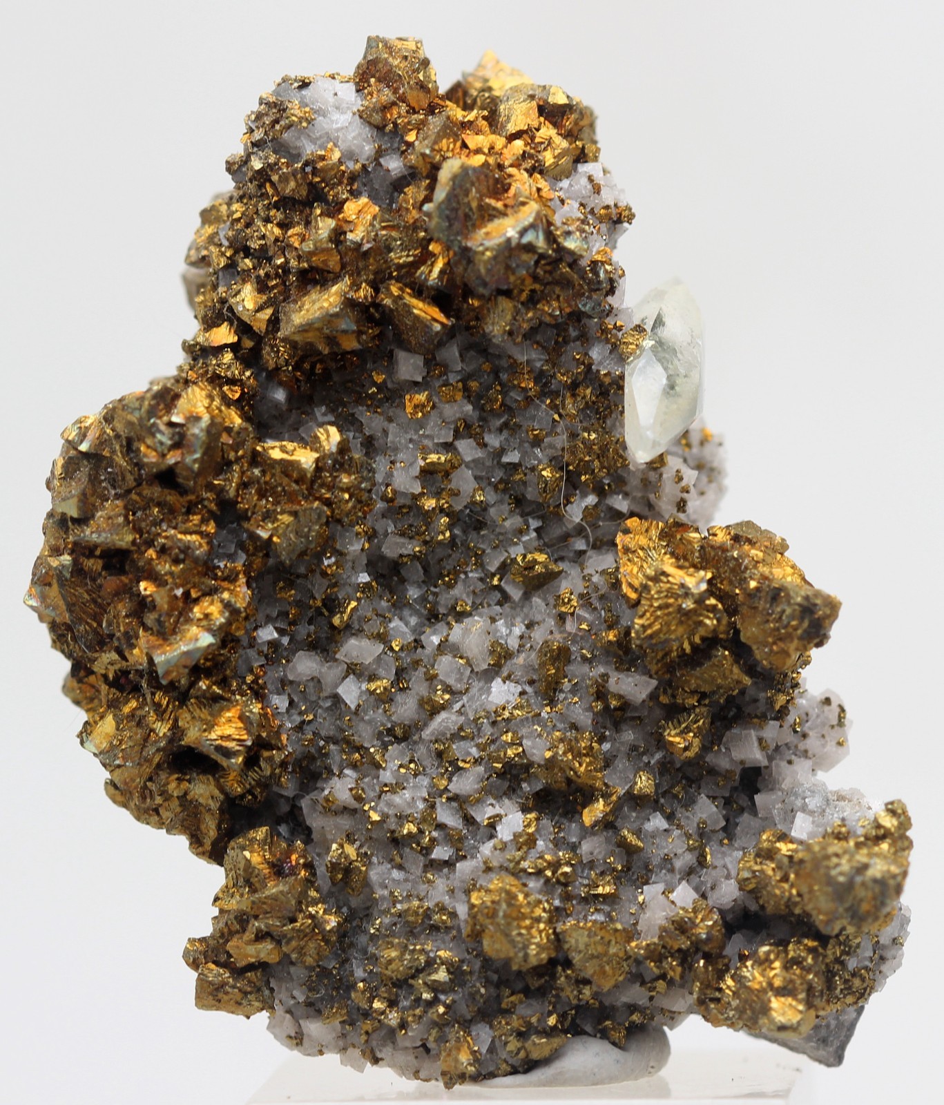 Stellar Beam CALCITE Dogtooth Chalcopyrite Crystal Mineral Specimen Cluster