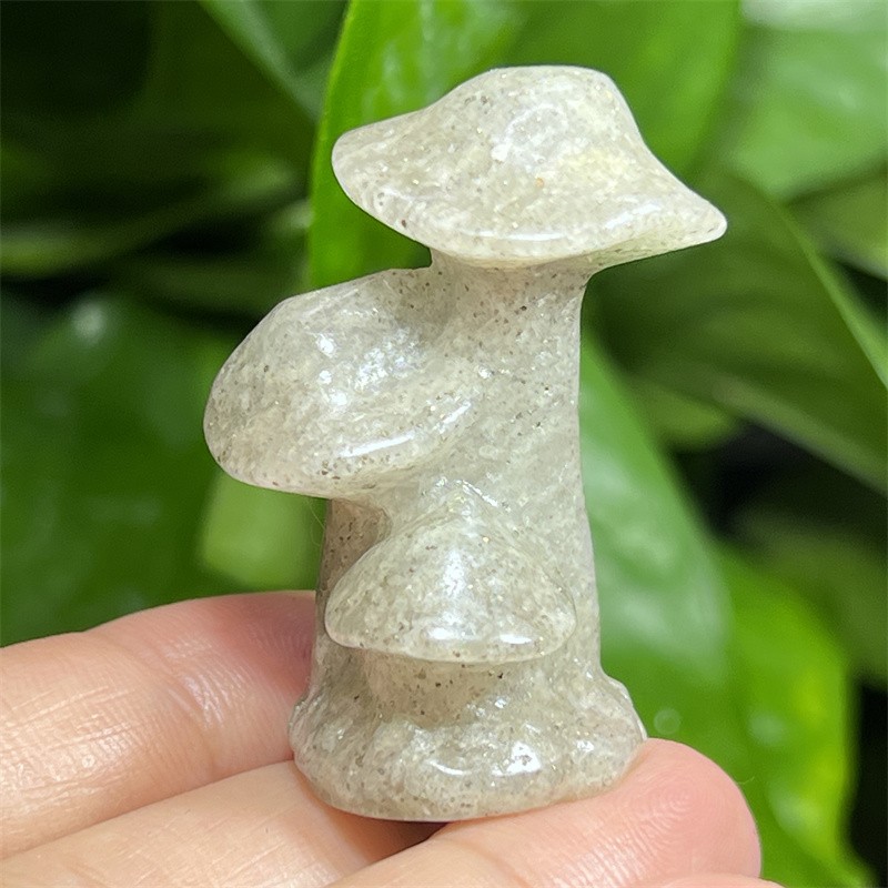 1pc Natural white Phantom Mushroom Skull gem Quartz Crystal Skull Random 1.5″