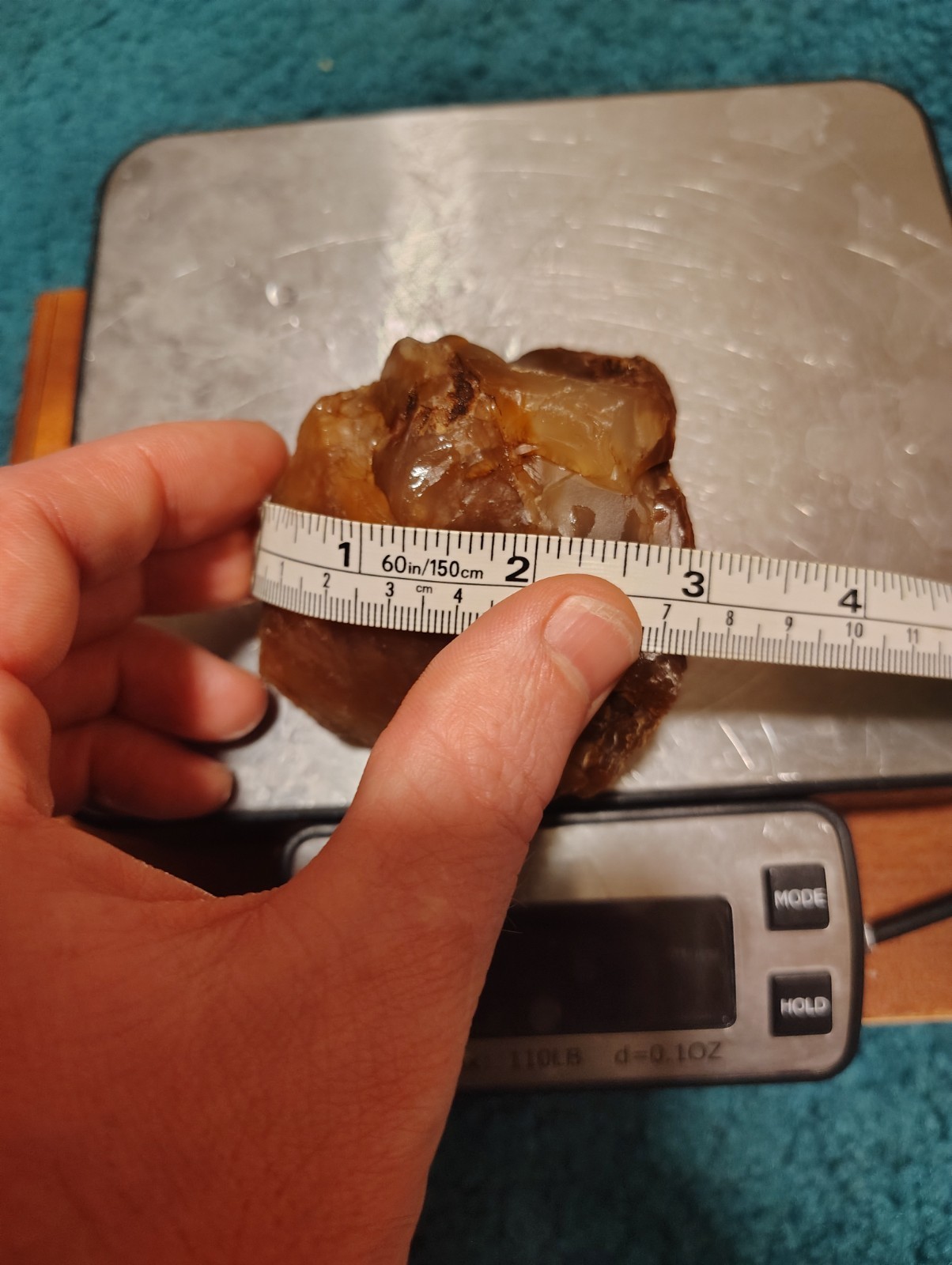 Stunning, Aaa+ unique Oregon carnelian agate,12.2 oz approx 3.5 in multi colored