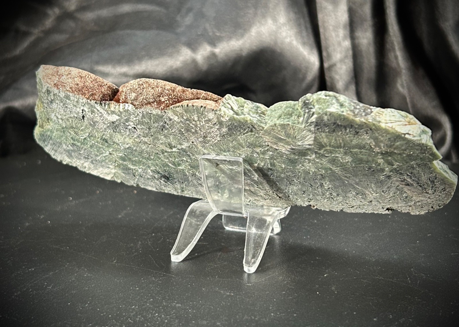 5.34″ Seraphinite Slab Polished Front/Unpolished Back 4.1oz (116 grams)