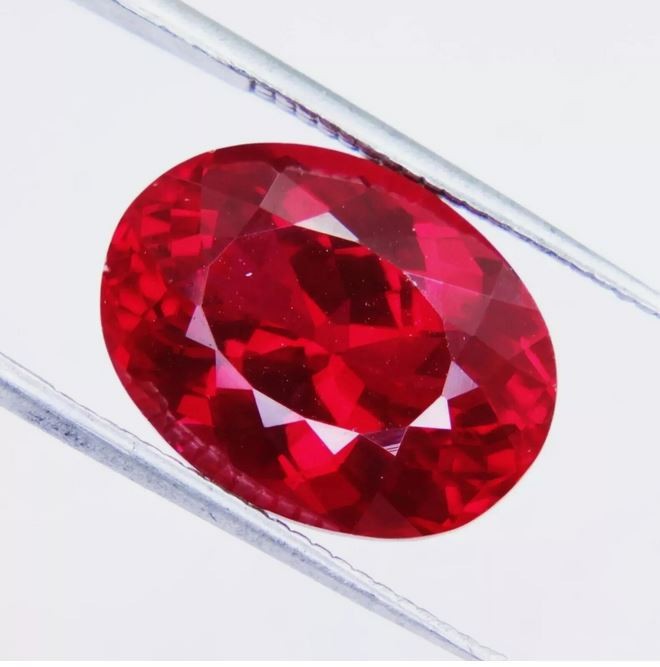 Natural Ruby Eye Clean Mozambique 9.55 Ct Oval Cut Certified Loose GGI Gemstone