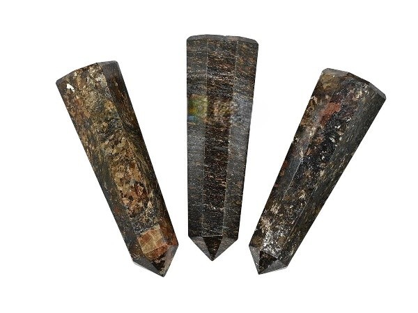 5Pcs Set Natural Bronzite Crystal Points Home Office Table Decor 3-4Inches