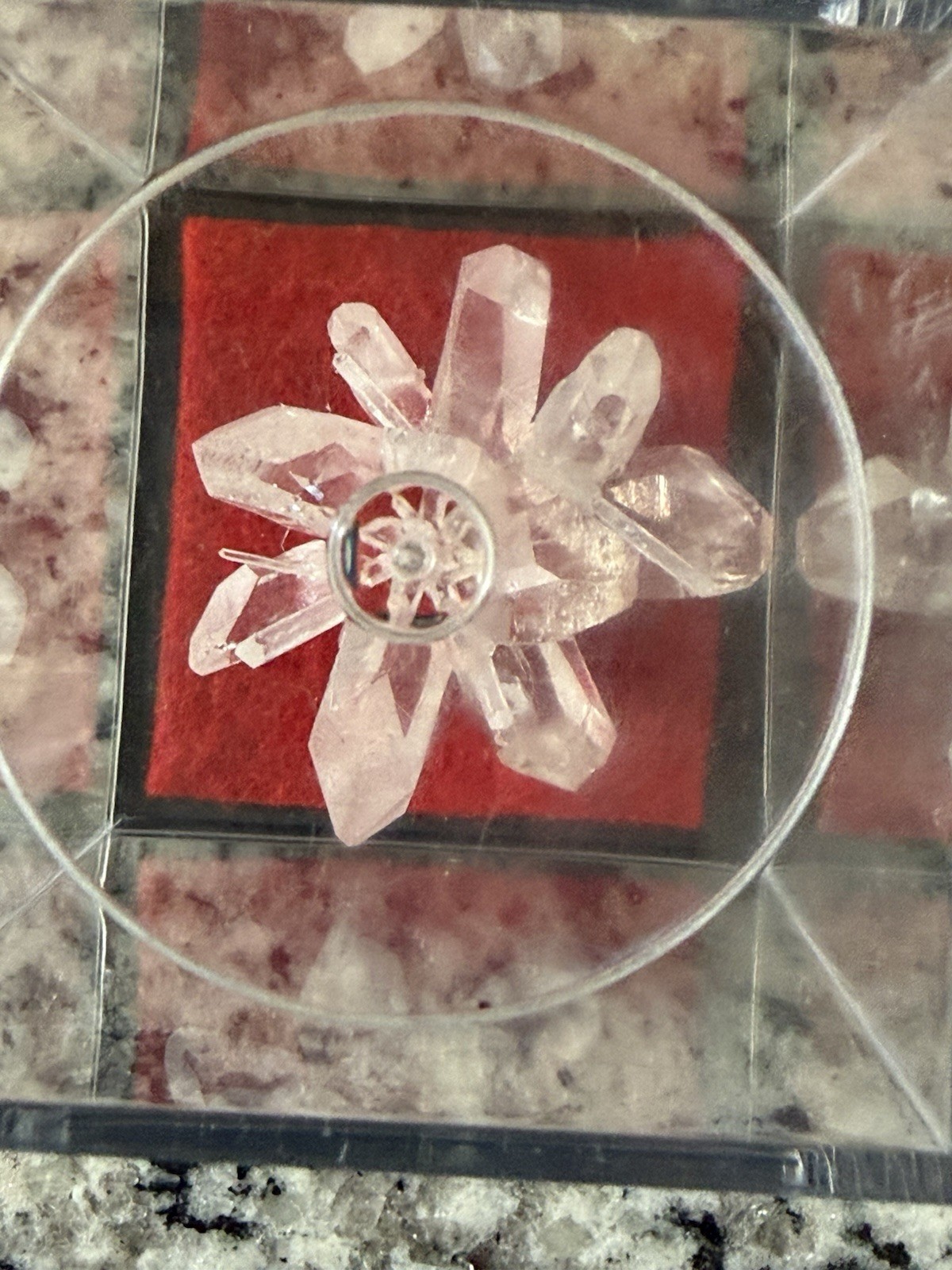 Clear Quartz Cluster From Arkansas, USA, In Display Box, Specimen