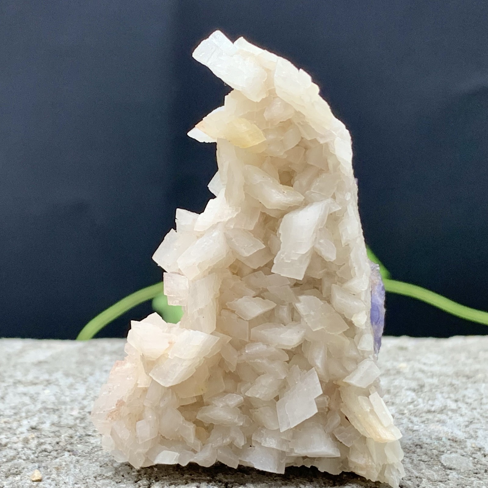 50G Natural purple, QR code fluorite, mineral specimen/China