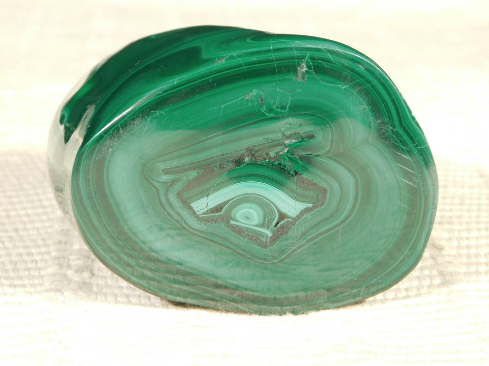 Big! Polished Deep GREEN Malachite STALACTITE or Stalagmite From the Congo 356gr