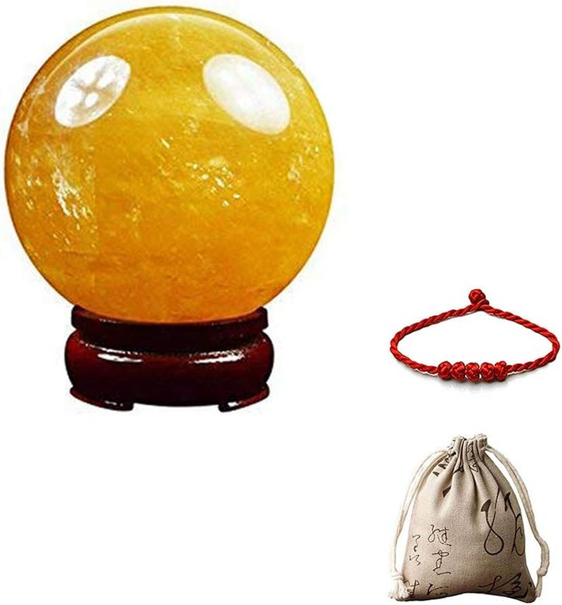 Feng Shui Natural Citrine Crystal Sphere Ball – Feng Shui Crystal for Wealth