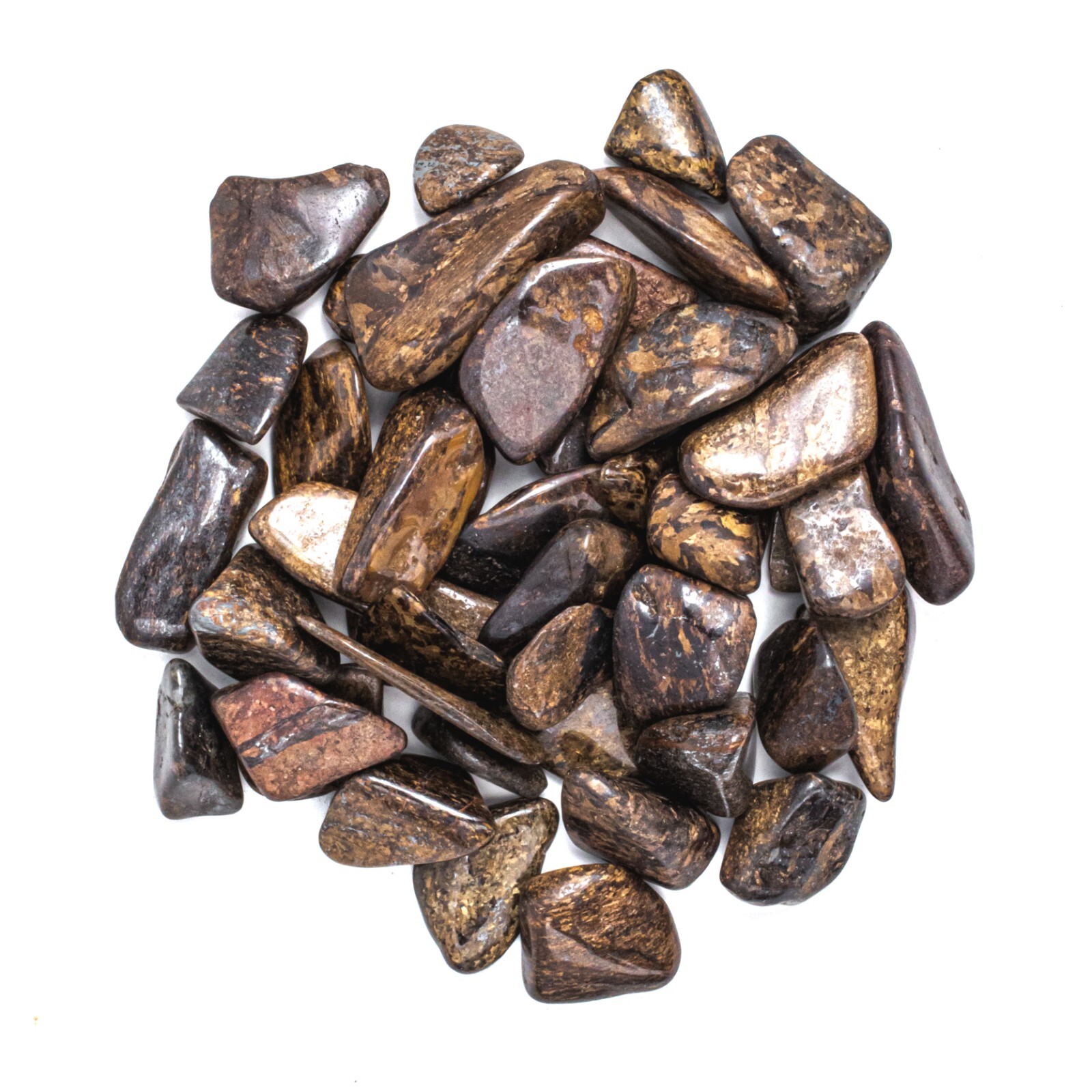 1/4 lb Small Tumbled Bronzite Gemstone Crystals Bulk Gems Wholesale Rocks Crafts