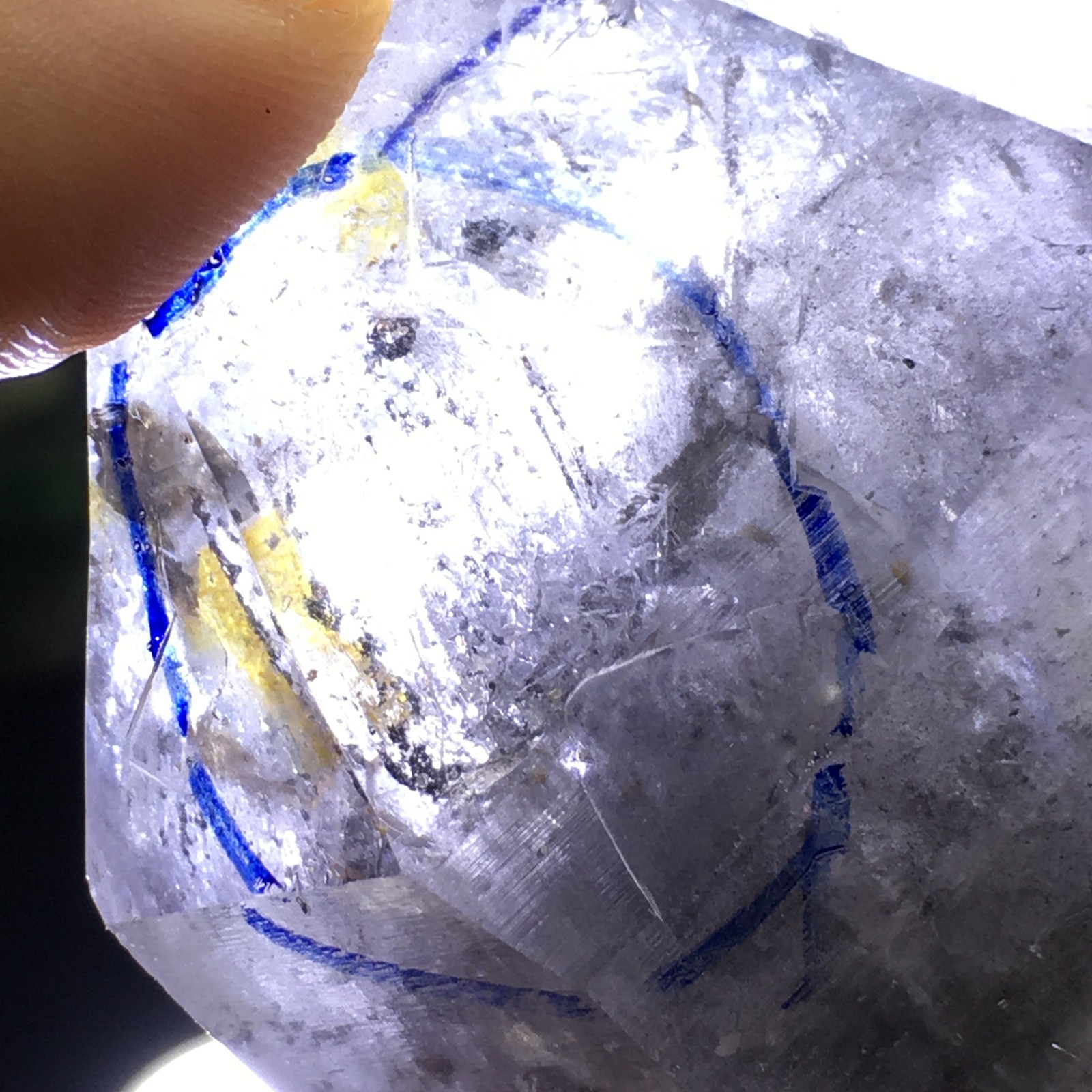 112g Rare Herkimer Diamond Quicksand Crystal Gem Mineral Specimen