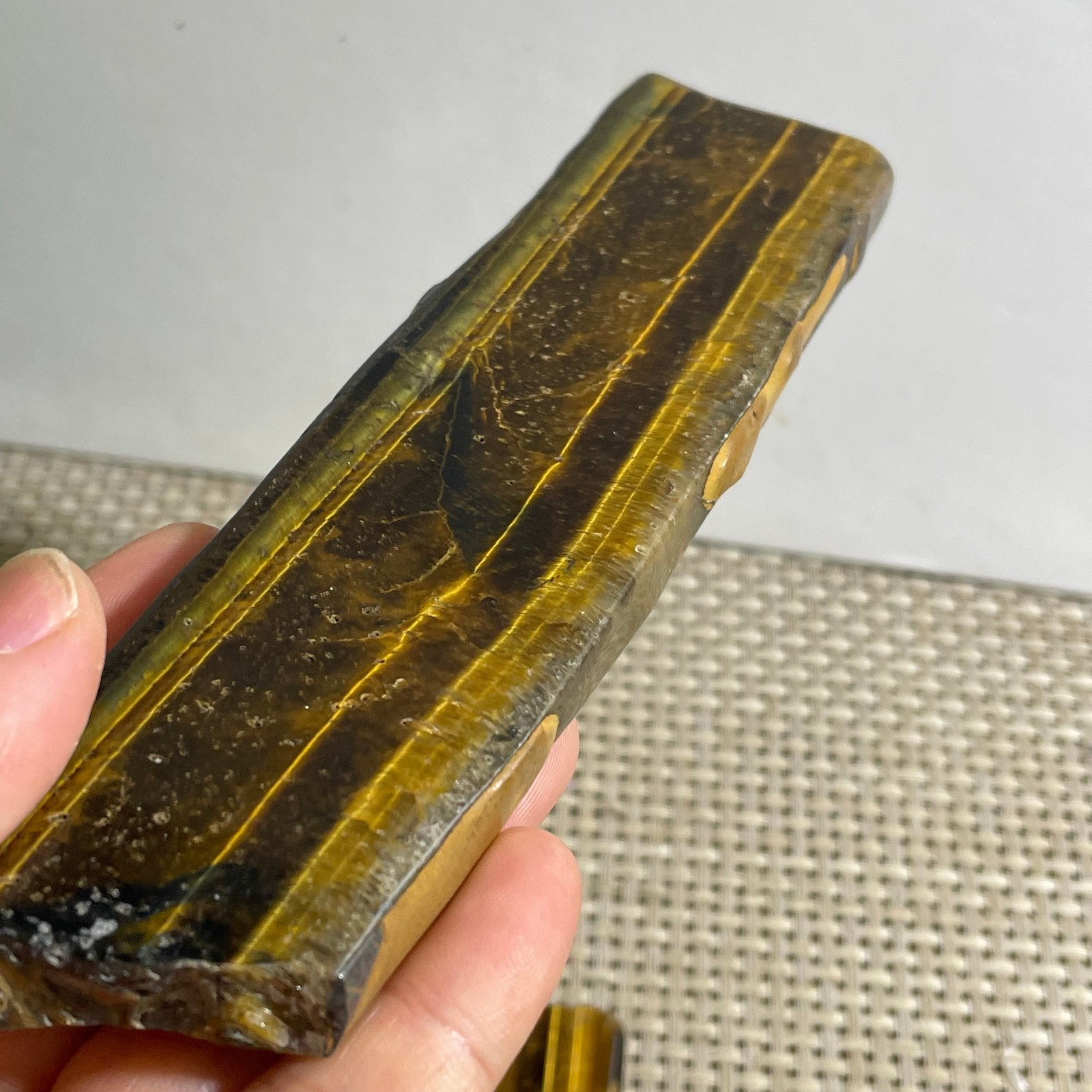 151g Natural tiger’s-eye Rough Raw Stone Rock Specimen Reiki healing