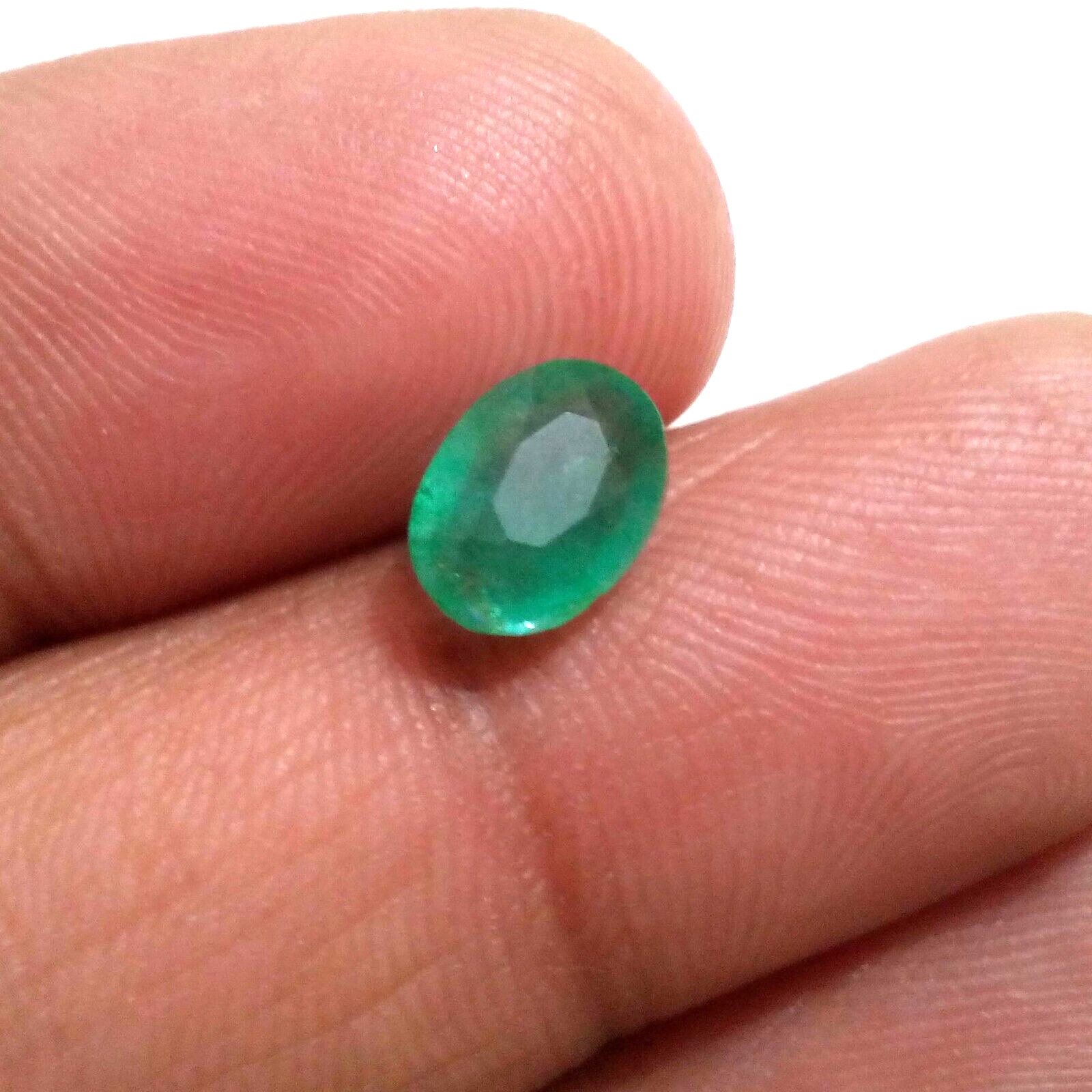 Wonderful A+Zambian Emerald Oval Shape 1.95 Crt Top Green Faceted Loose Gemstone