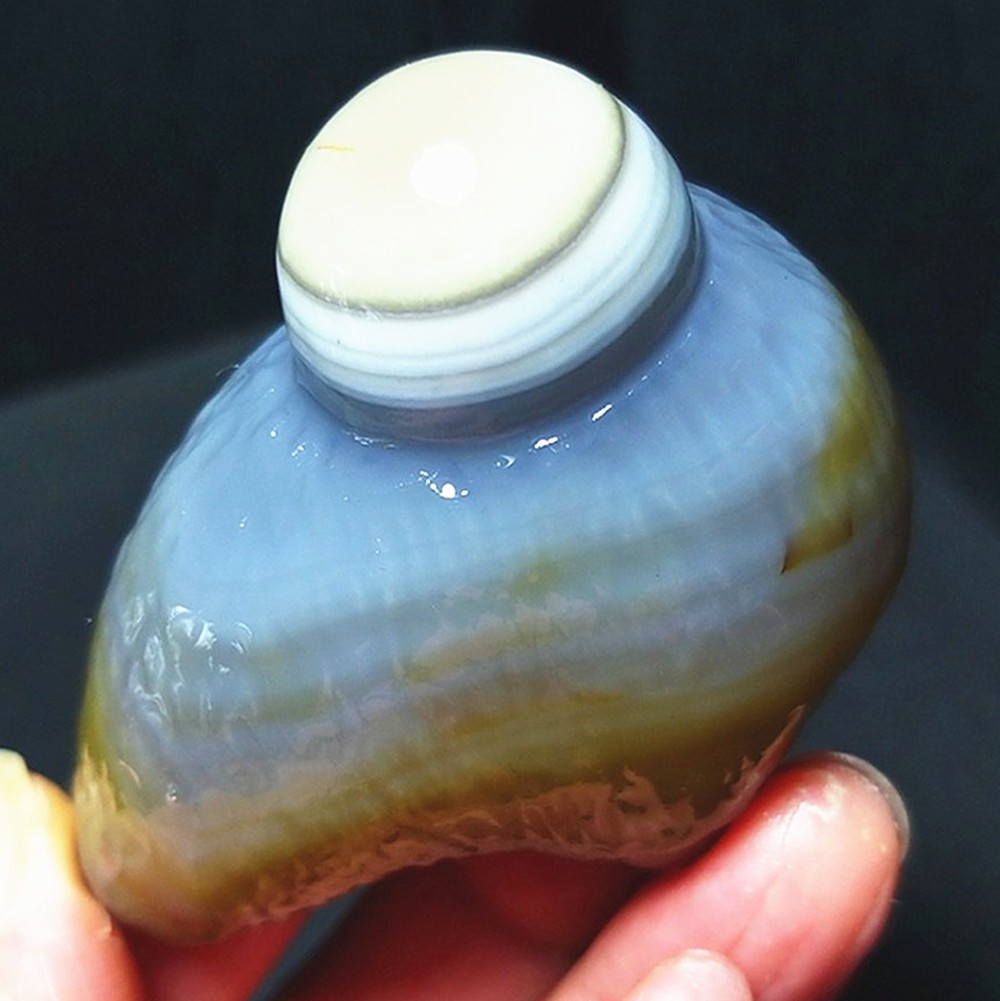 RARE 96.2G Natural Inner Mongolia Gobi Eye Agate Stone Collection AC888