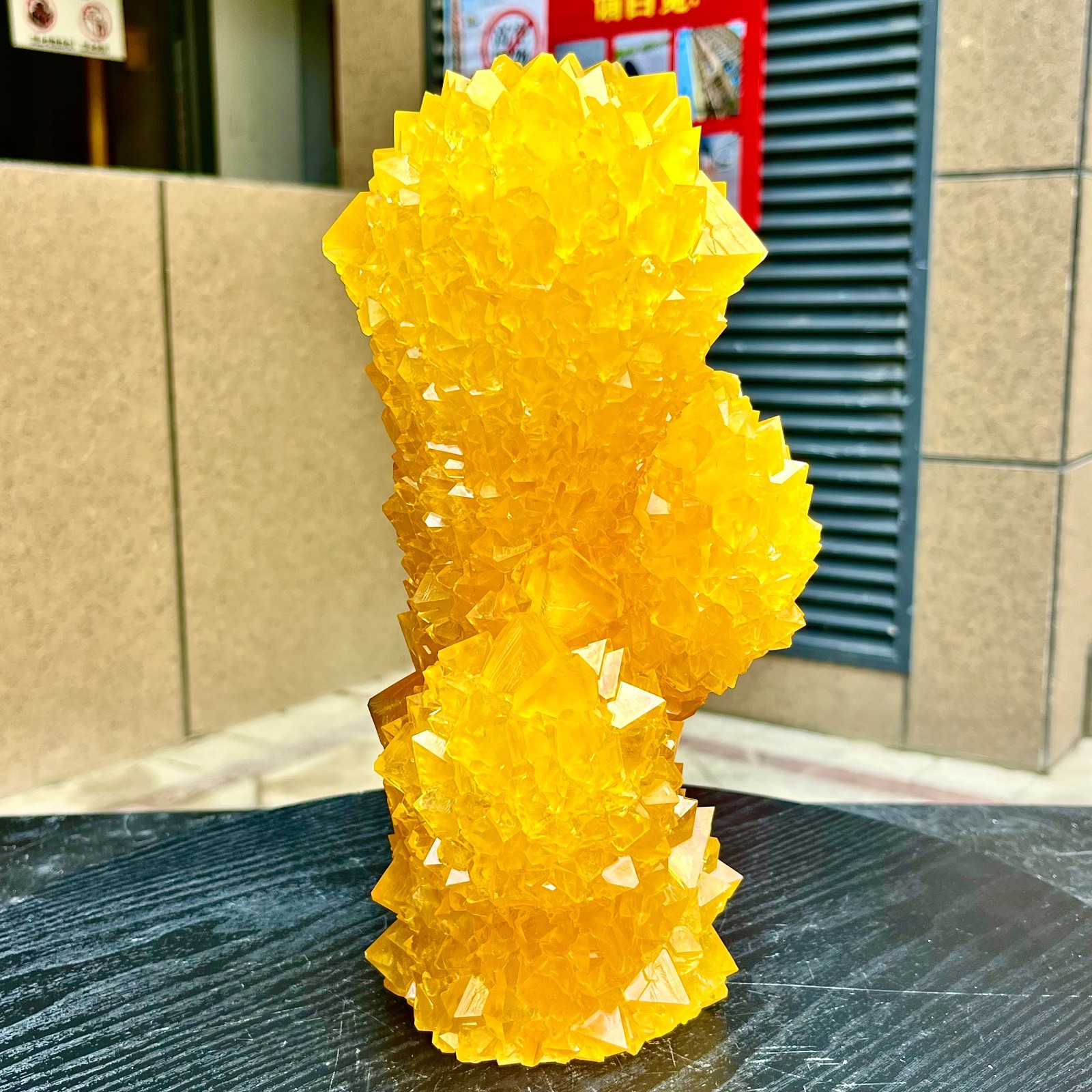 6.53LB Yellow Ghost Phantom Crystal Cluster Flower Raw Crystal Heal Quartz Decor