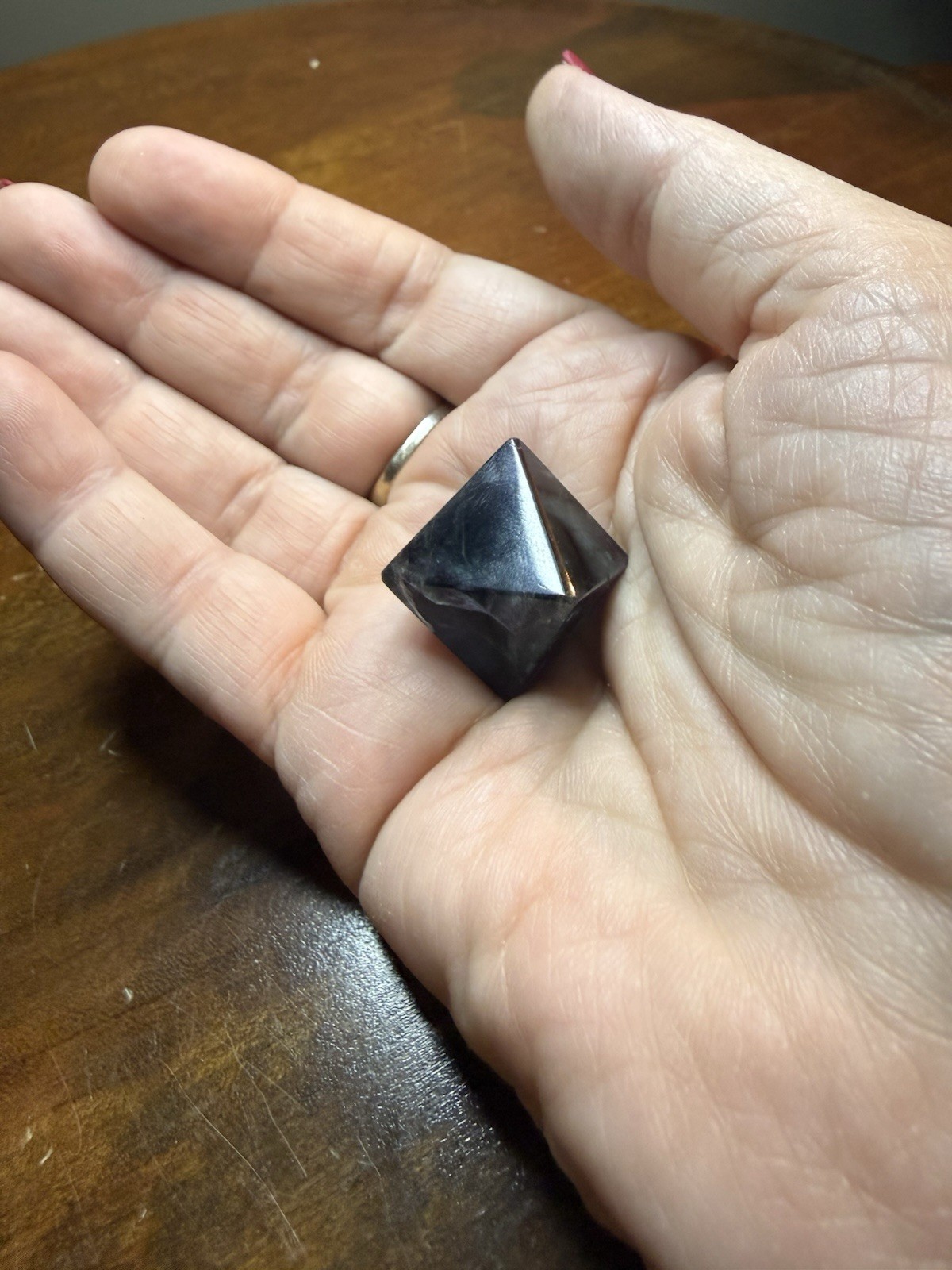 Fluorite Octahedron Natural Cleaved Polished Stunning Colors