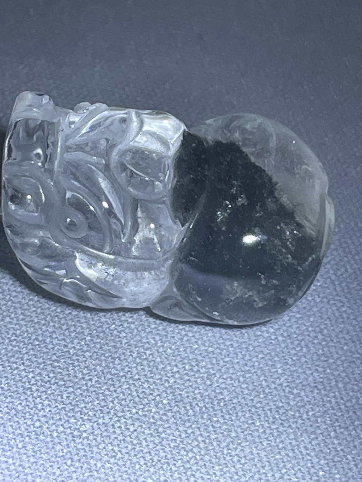 Garden Quartz Crystal/Gemstone Pixiu Pendant .925 27mm x 17mm 13G