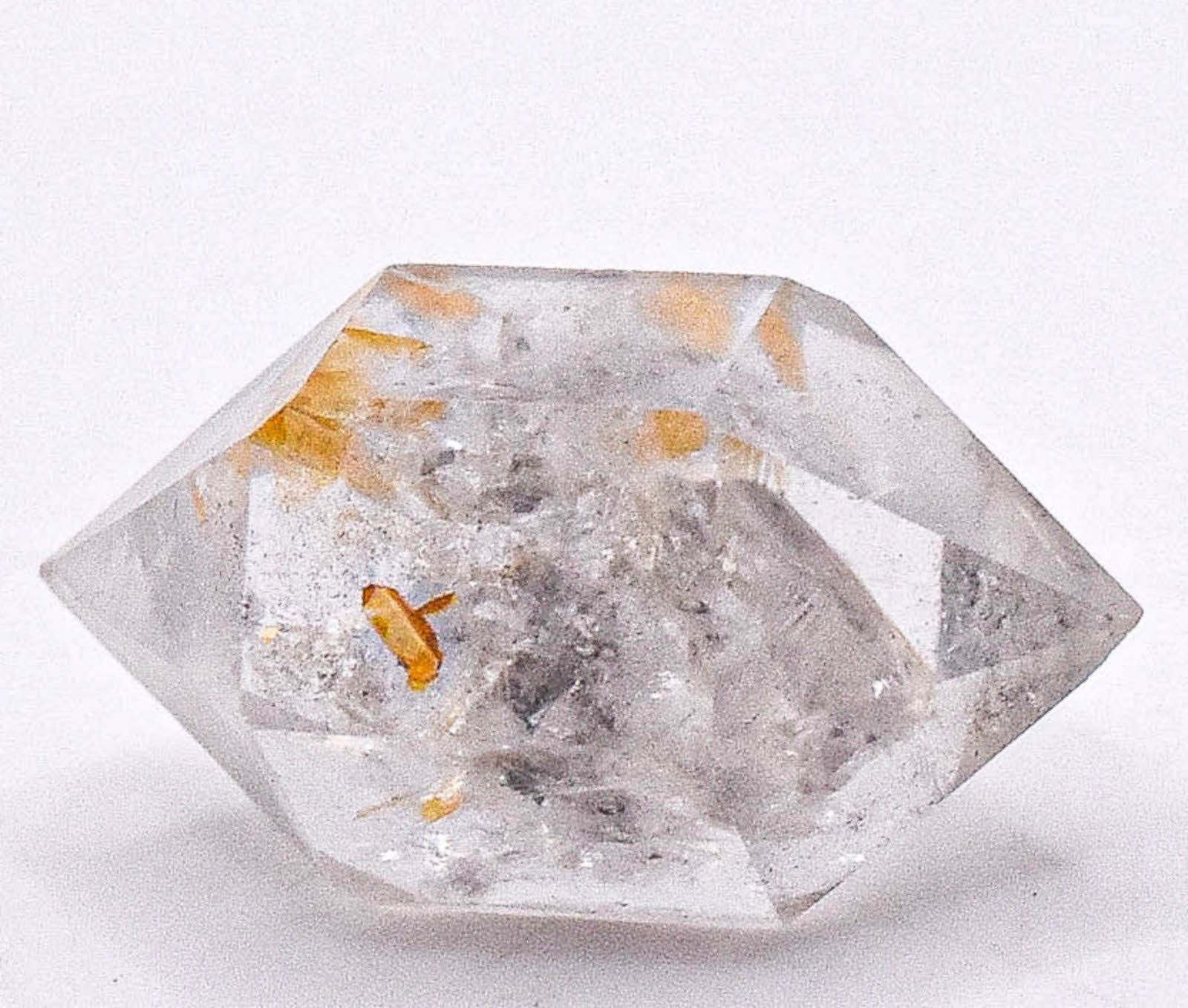 12.5ct 19mm Tibetan DT Clear Quartz w/ Inclusions Point Natural Gemstone Mineral