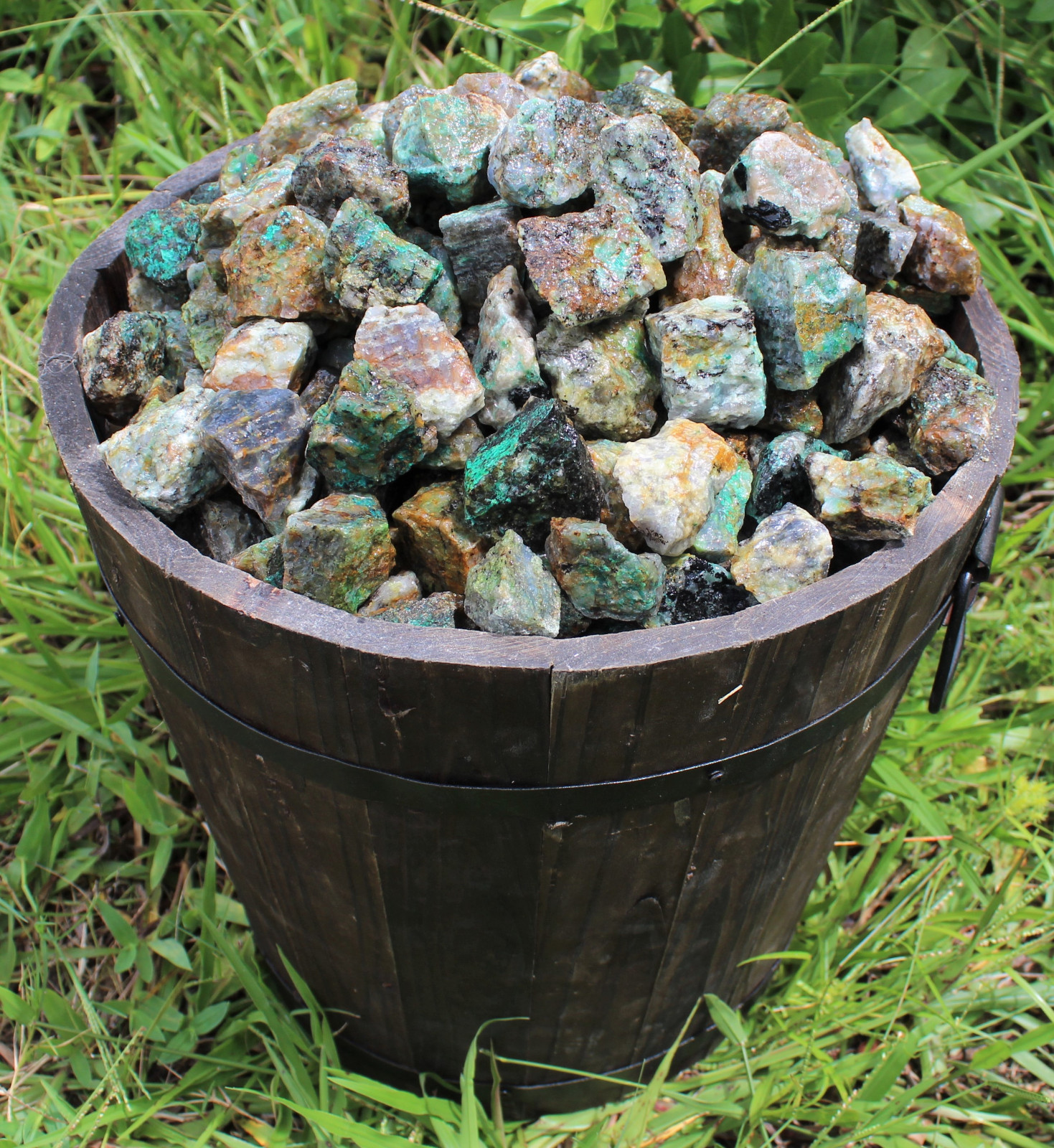 Bulk 1/2 lb Lot Rough Natural Chrysocolla (Raw Crystal Stone Tumbler Rock) 8 oz