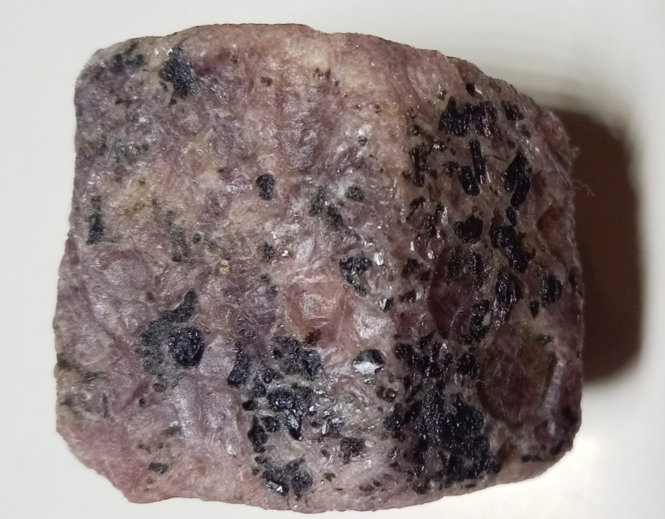 Ruby Corundum Record Keeper Triangles Biotite Mica with UV Reactive Fluorescent