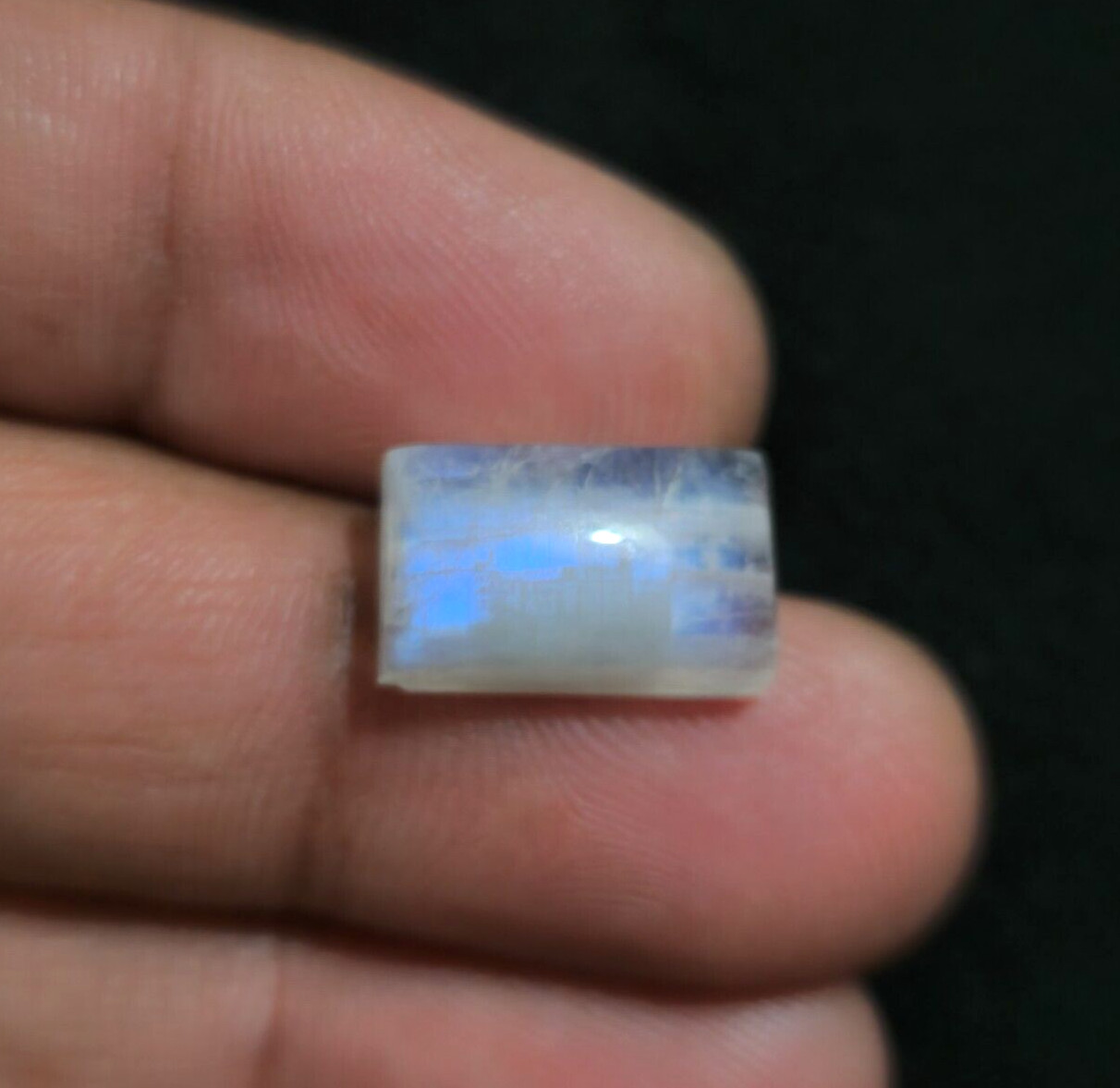 Top Quality Rainbow Moonstone Cabochon 15.50×9.50x7mm Loose Gemstone For Jewelry