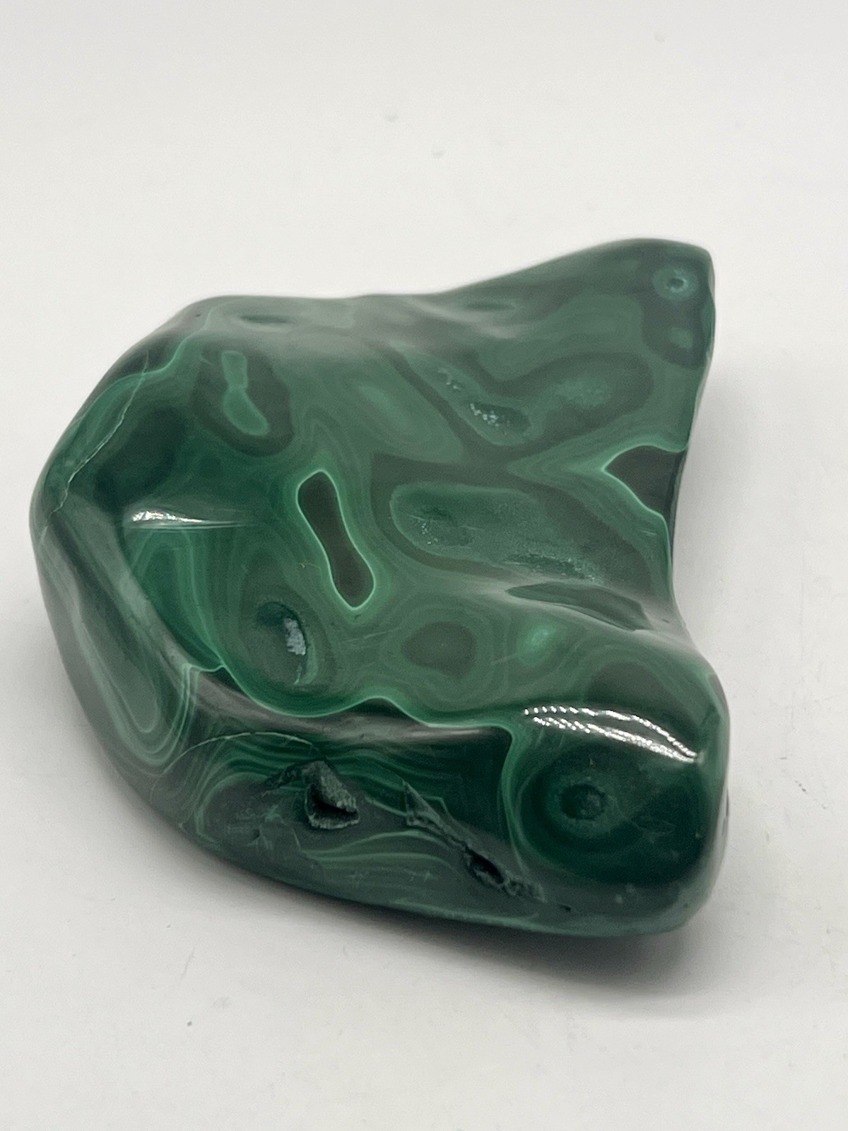 Polished Malachite Freeform Congo 426g (0.94 lb) Reiki Mineral Display Stone