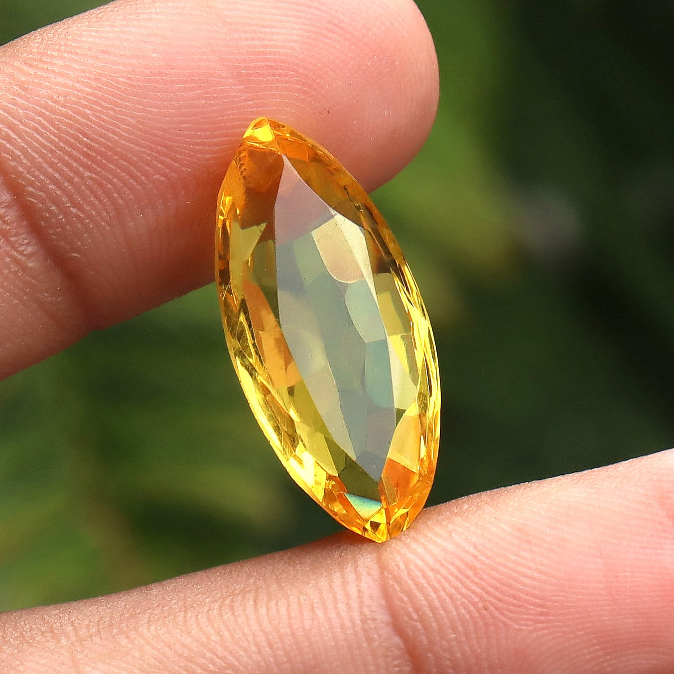 Golden Yellow Citrine Marquise Cut Natural Certified Loose Gemstone 13 Ct