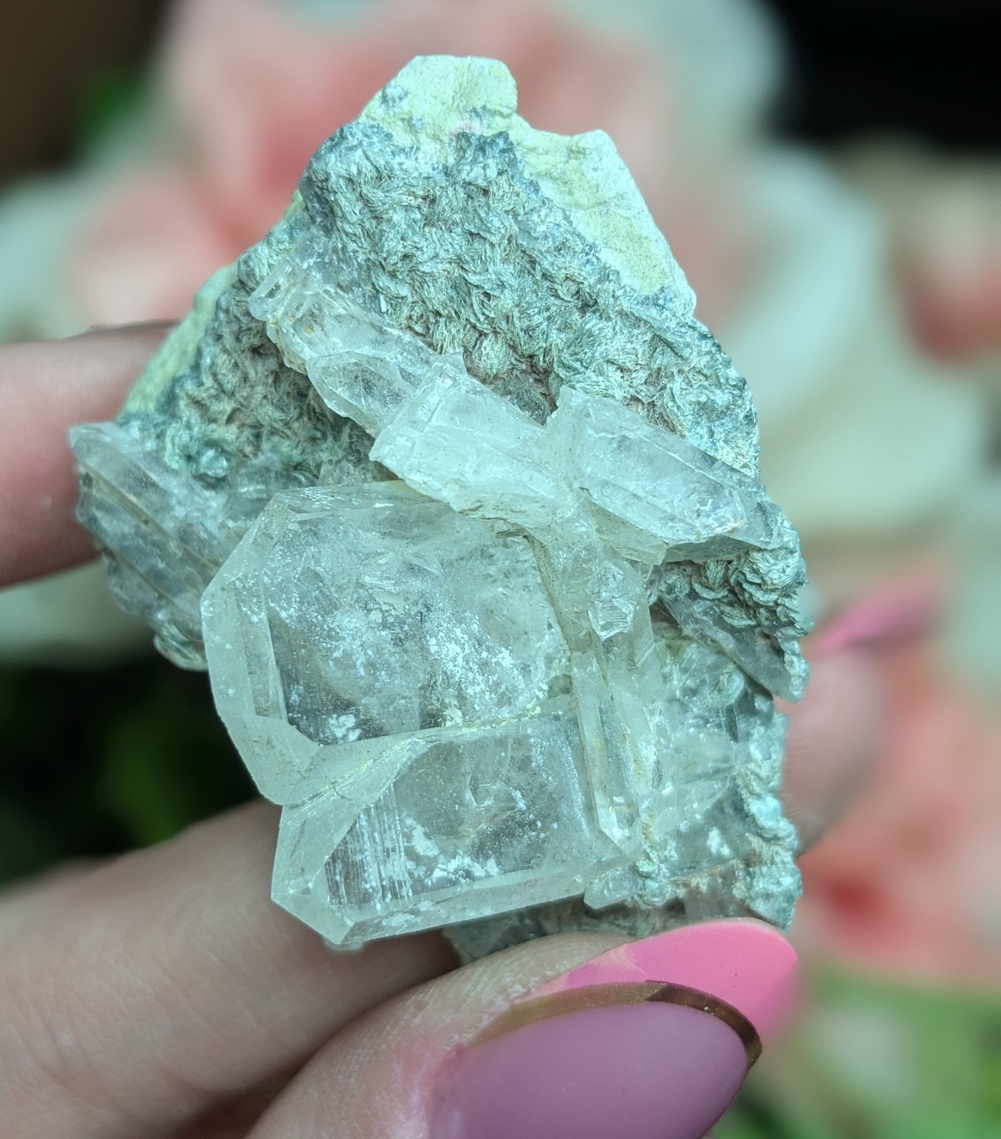 Colombian Quartz Cluster 1.87″