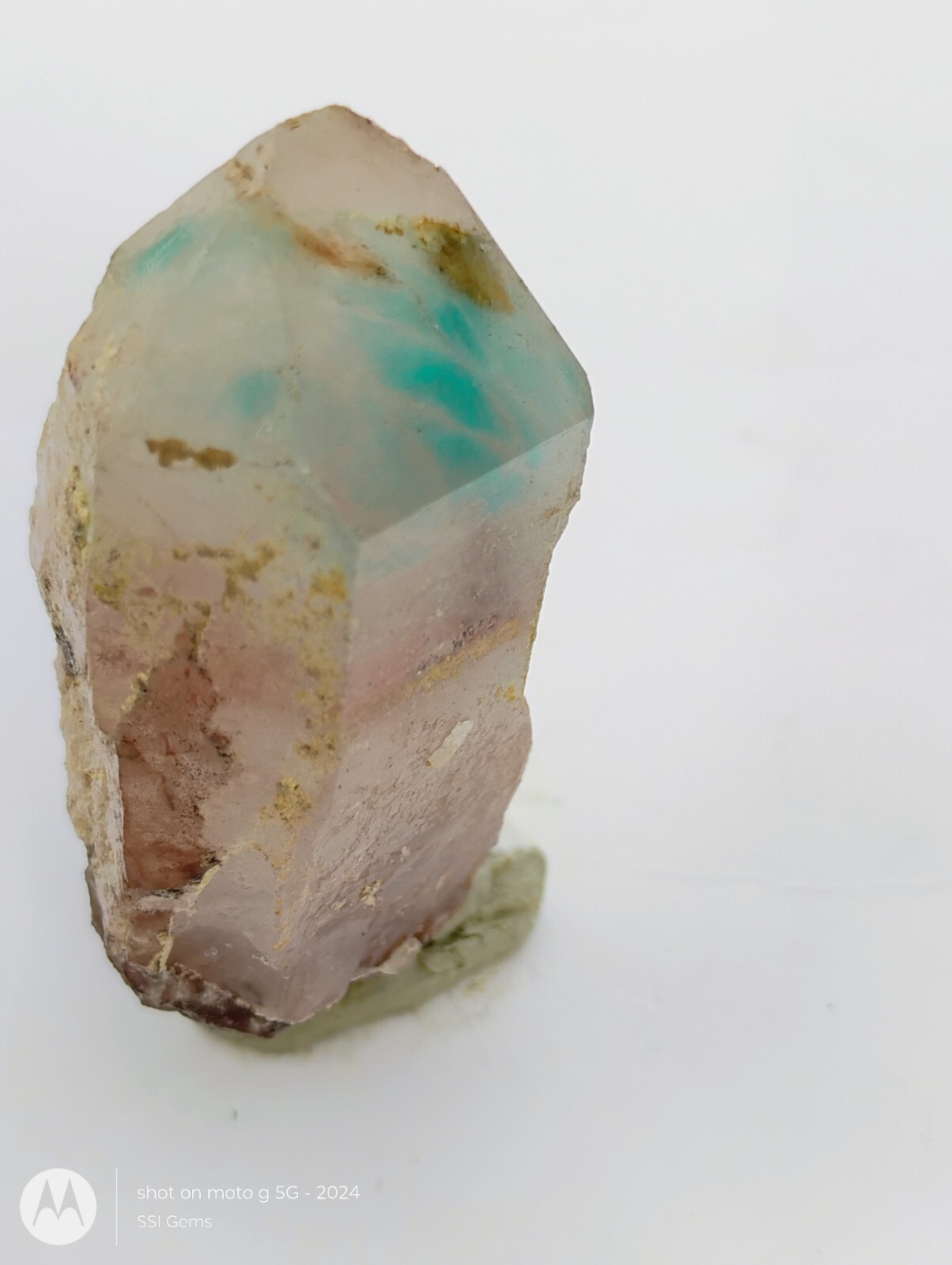Ajoite Included Quartz Crystal