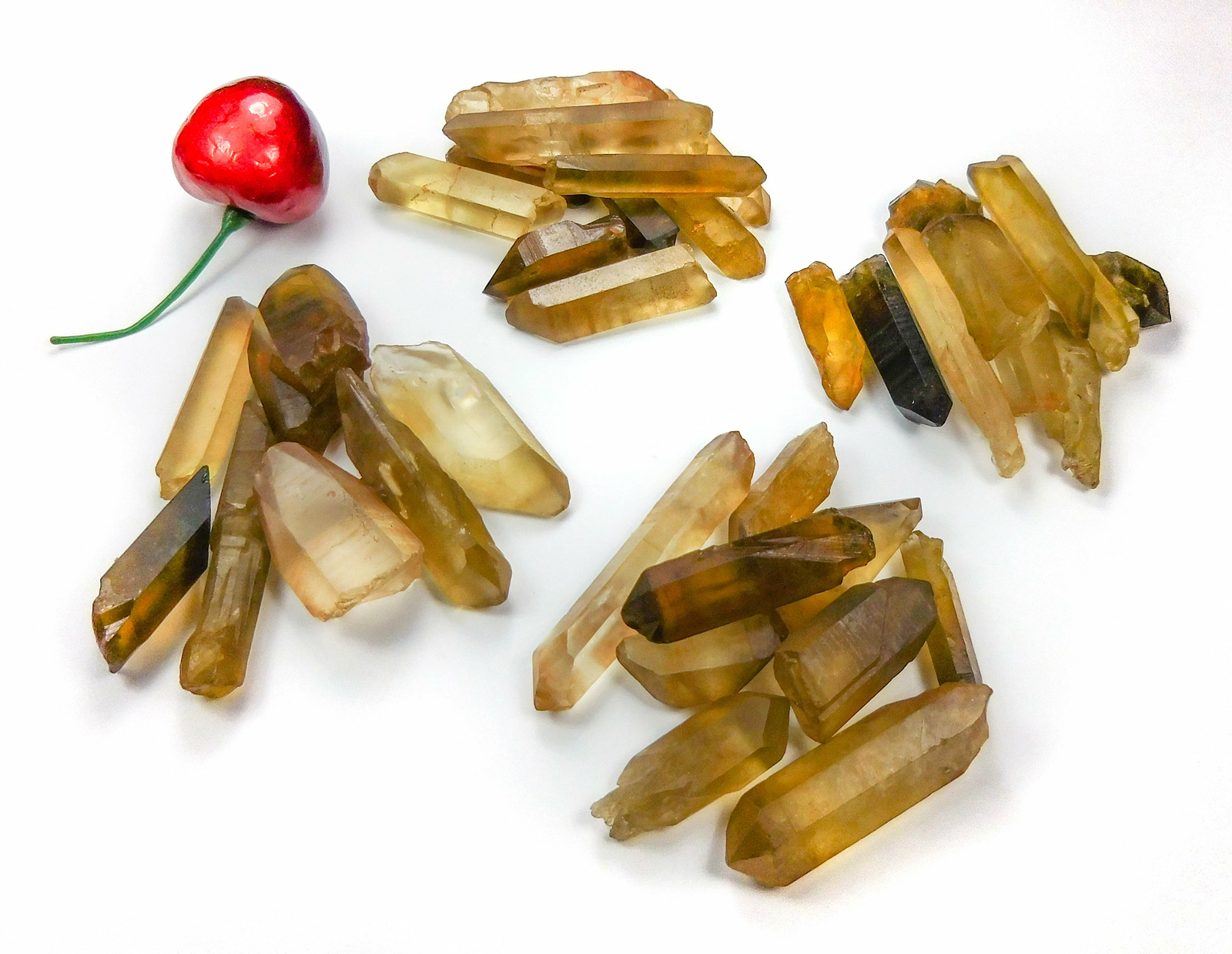 Natural Untreated Citrine Crystal Point (3 pcs ) from Congo Raw Stones