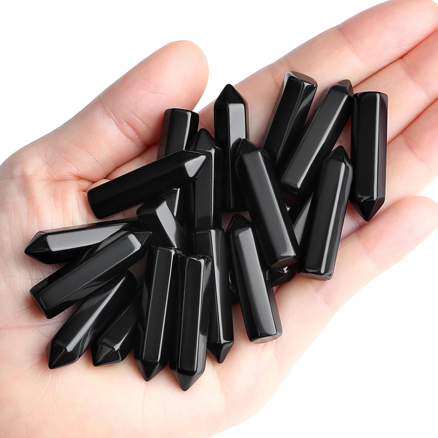 20 PCS Healing Crystals Stones Sets Wands Bulk Natural Pocket Amethyst Crystal