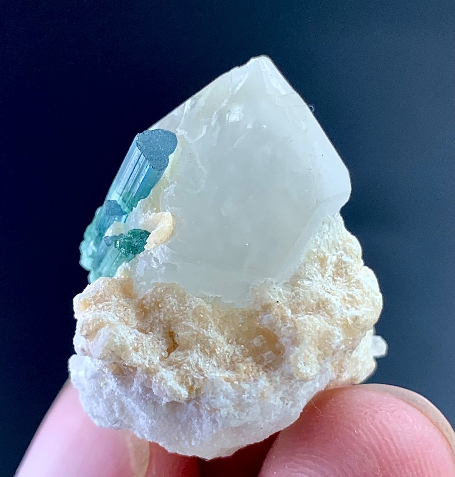 Tourmaline Crystal With Quartz From Afghanistan 71 Carat