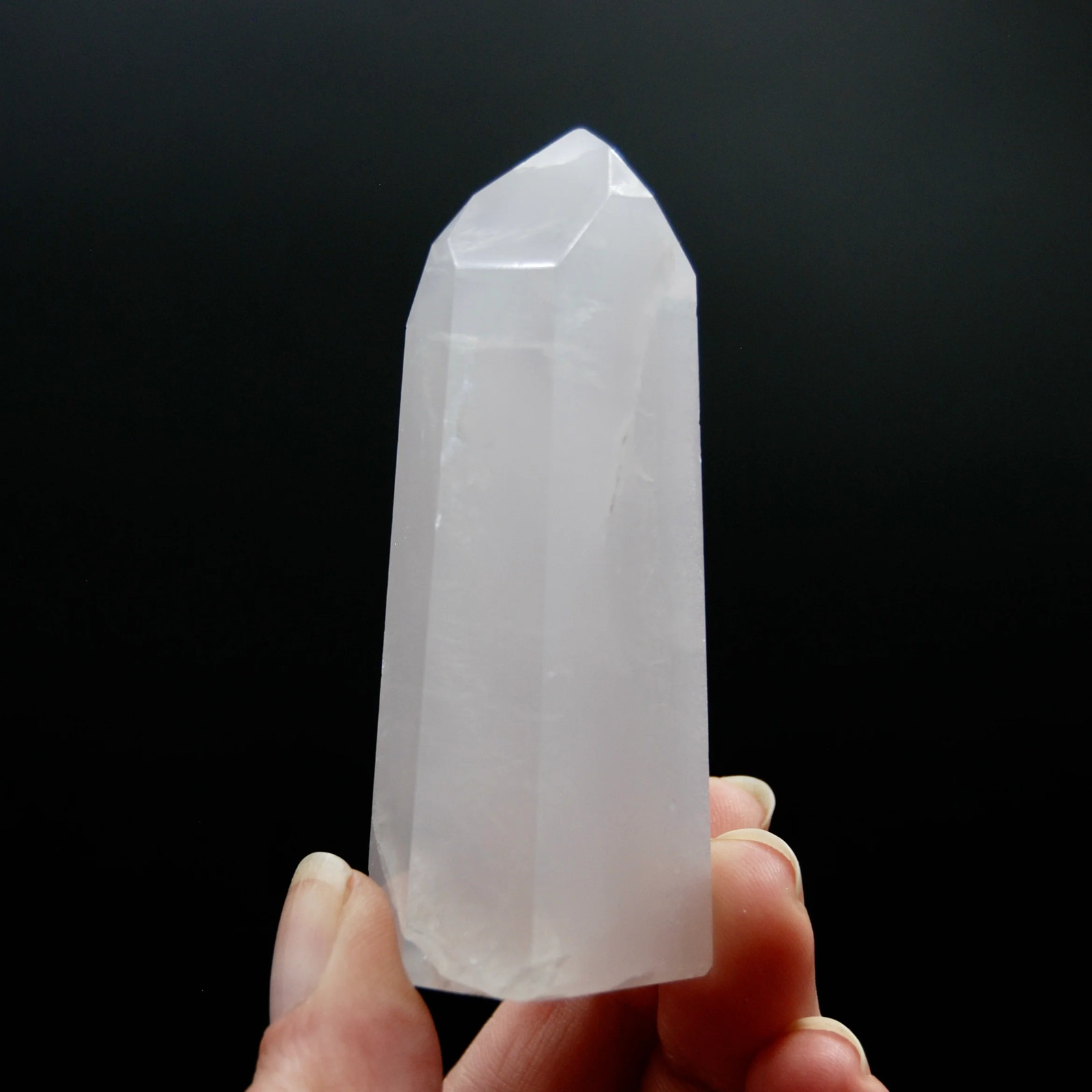 3in 126g Channeler Lavender Yttrium Fluorite Crystal Tower, Argentina