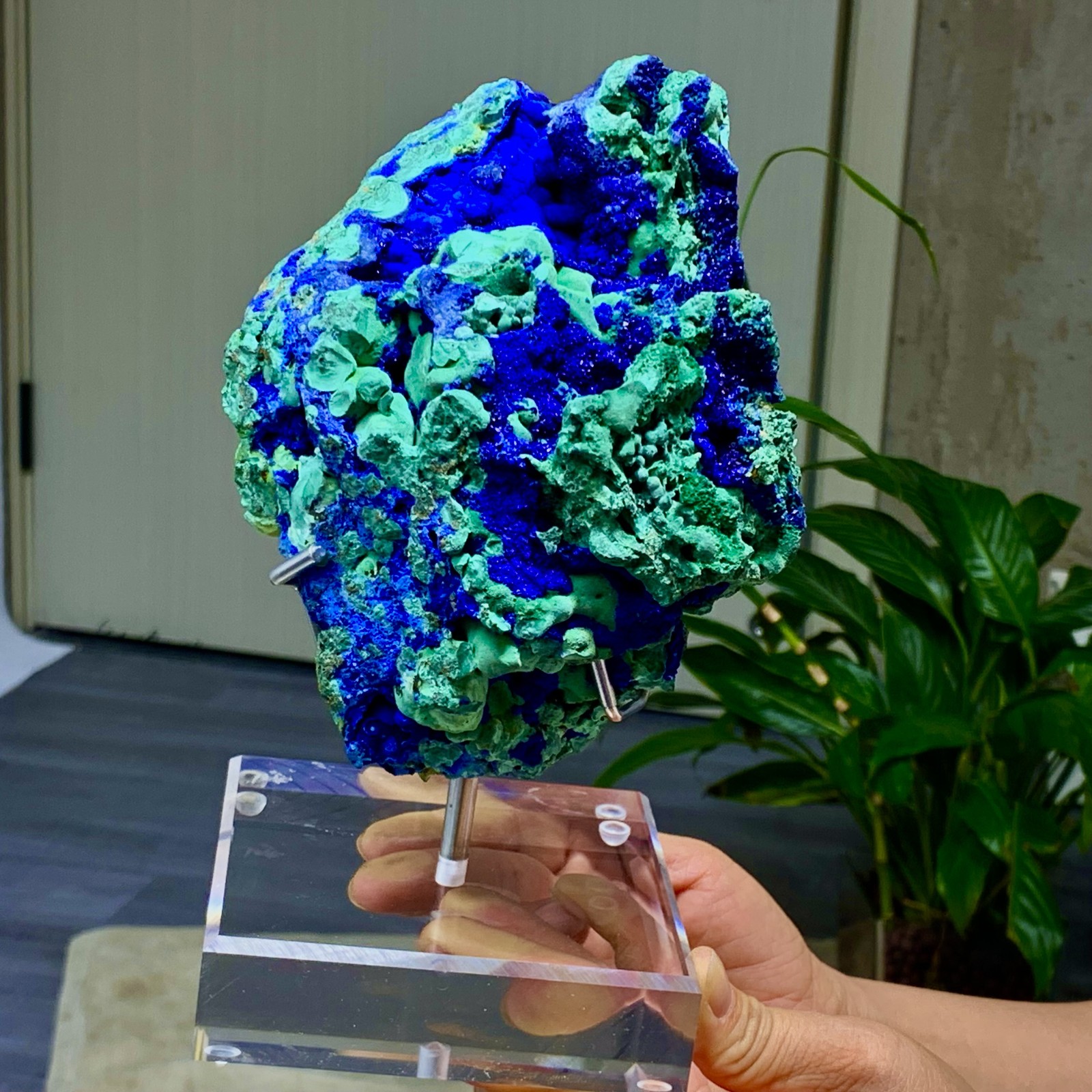 4.71LB Best Natural Azurite/Malachite raw Crystal Mineral Specimen