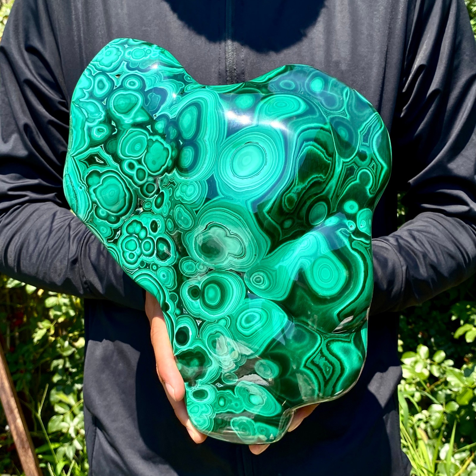 12.8LB Natural Polished Malachite Mineral freeform specimen Reiki Stone Healing