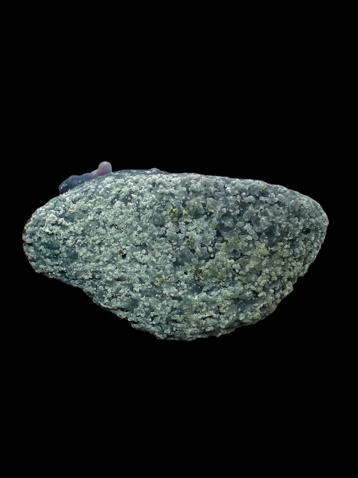 Iridescent Blue Grape Agate Cluster Botryoidal Mineral Specimen Chalcedony