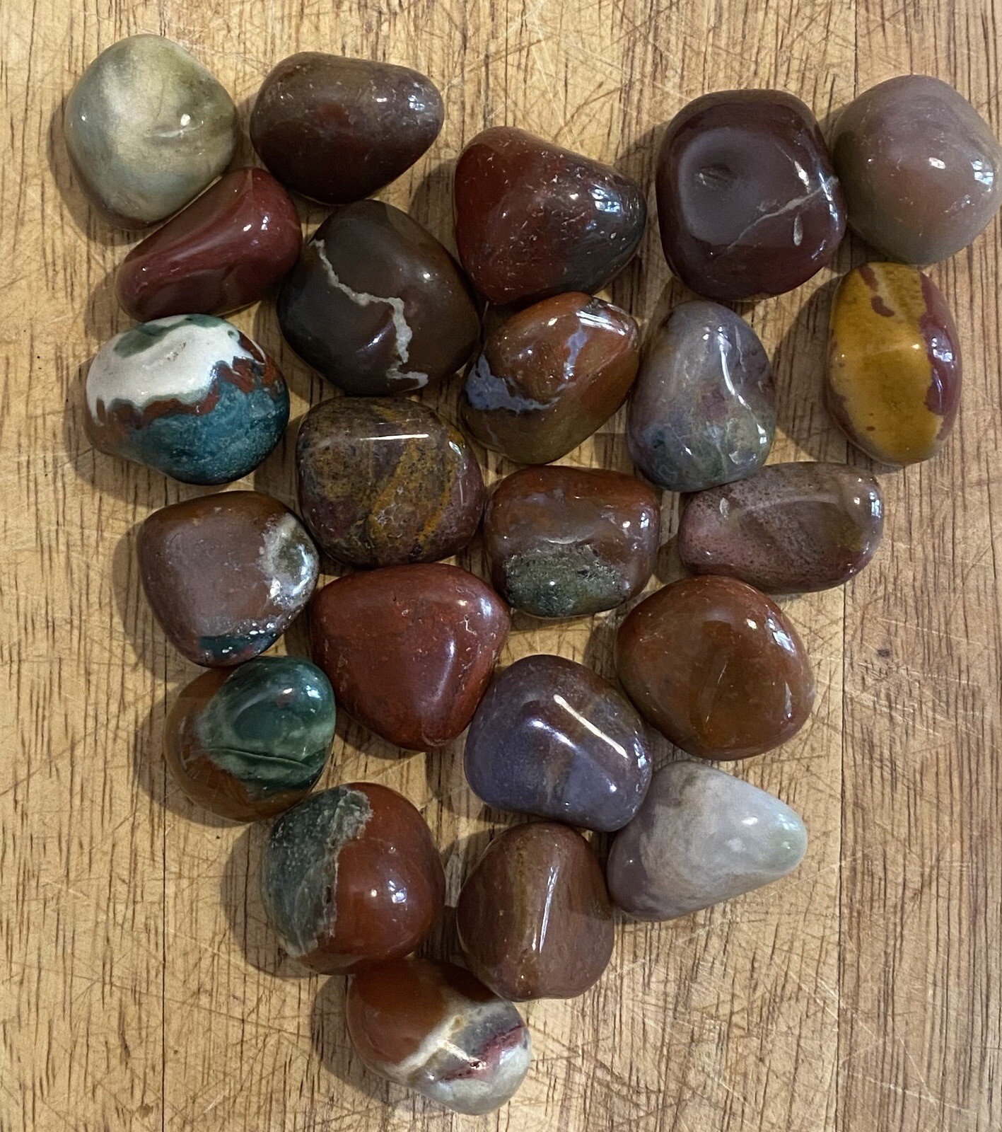 Dali / Fancy Jasper Tumblestone Crystal AAA+