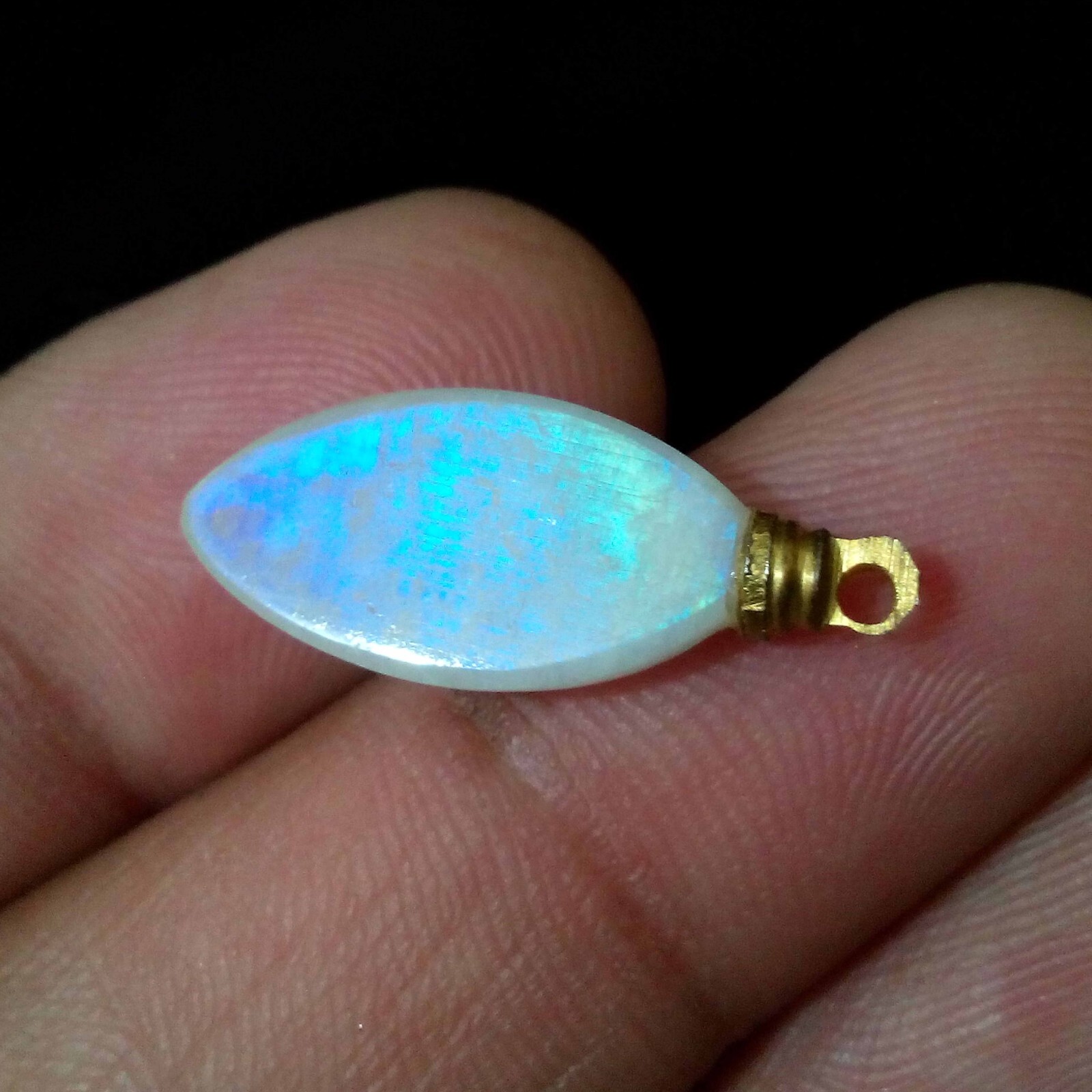 AAA+ Unique Rainbow Moonstone Cabochon Drill Marquise Shape 8 Crt Loose Gemstone