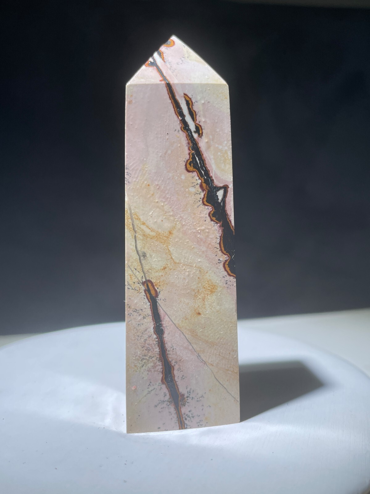 73g Traditional Chinese painting stone pagoda 114