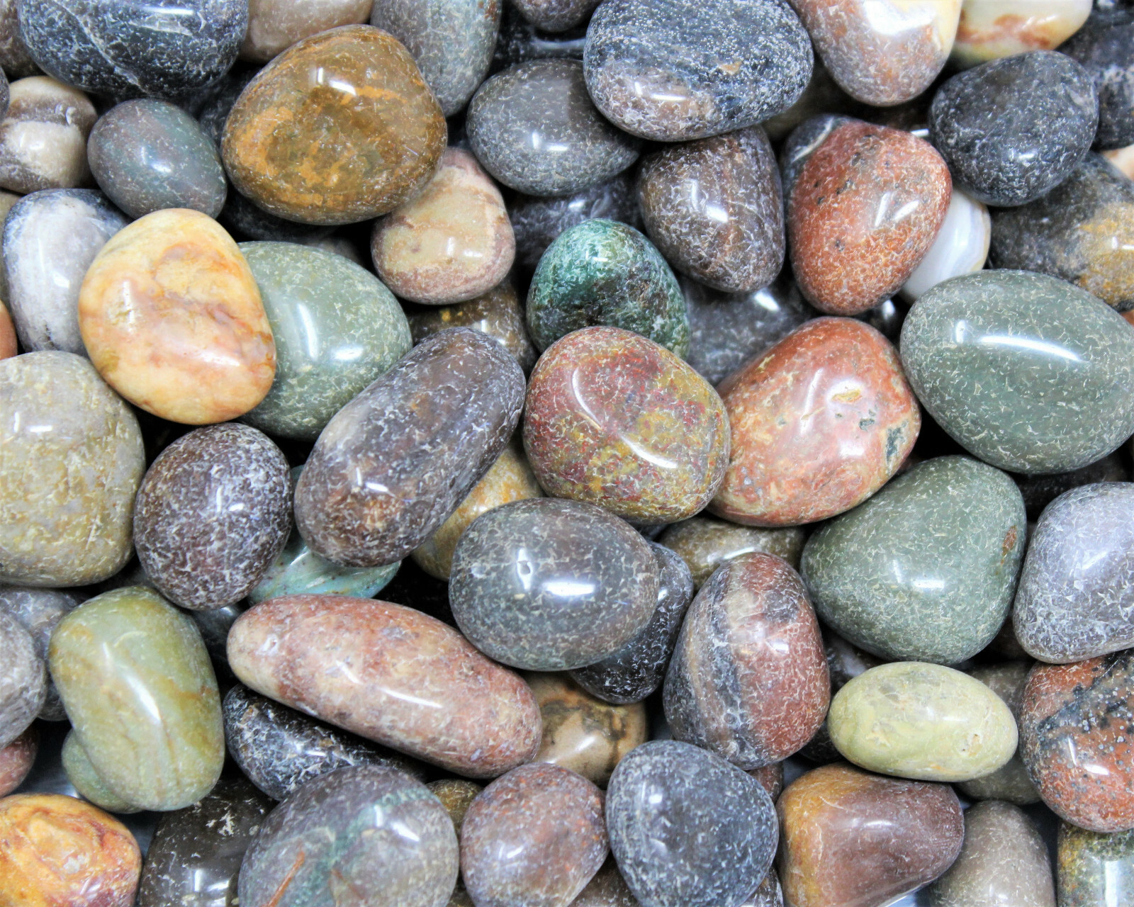 1/4 lb Bulk Lot Fancy Jasper Tumbled Stones (Crystal Healing Gemstone) 4 oz