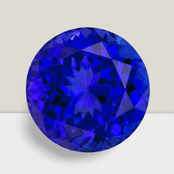 Tanzanite Round Cut Gemstone 3.50 Cts – 10 mm VVS Loose Gem