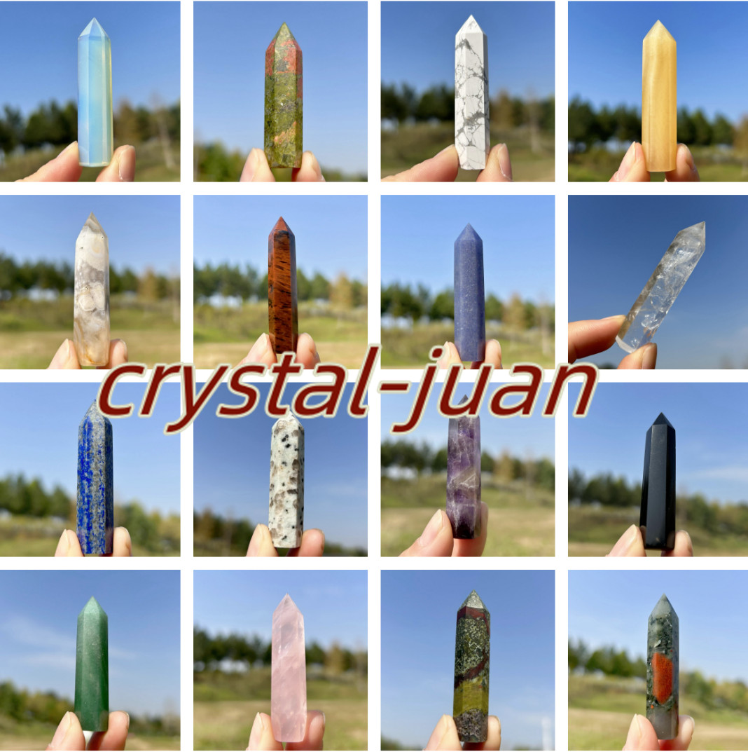 A Lot of Natural Quartz Crystal Obelisk Crystal Tower Wand Point Heal Wholesale