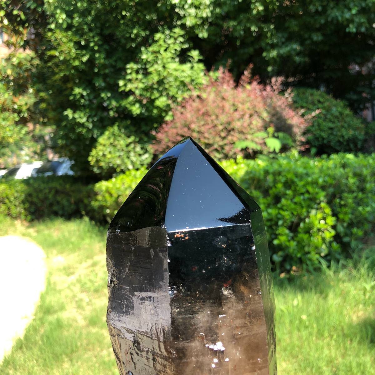 1940g Natural tea crystal specimen + pedestal MH1766