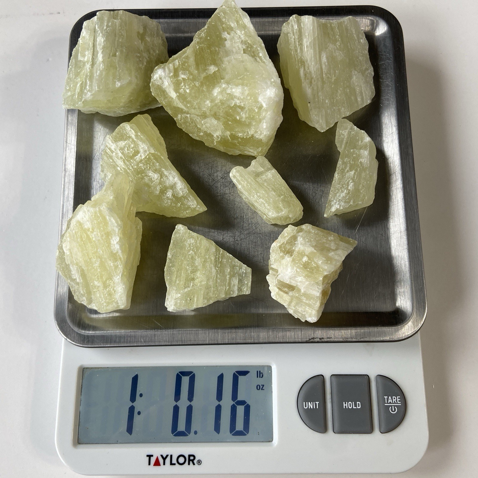 Lemon Calcite Natural Stones (1 Pound Lot)