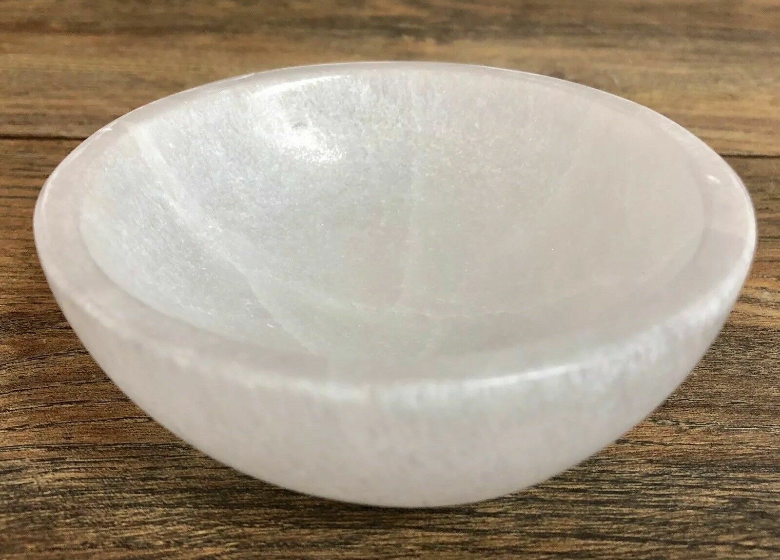 XL 6″ Selenite “Charging” Bowl White Crystal Stone Reiki CHARGE Healing Cleansin