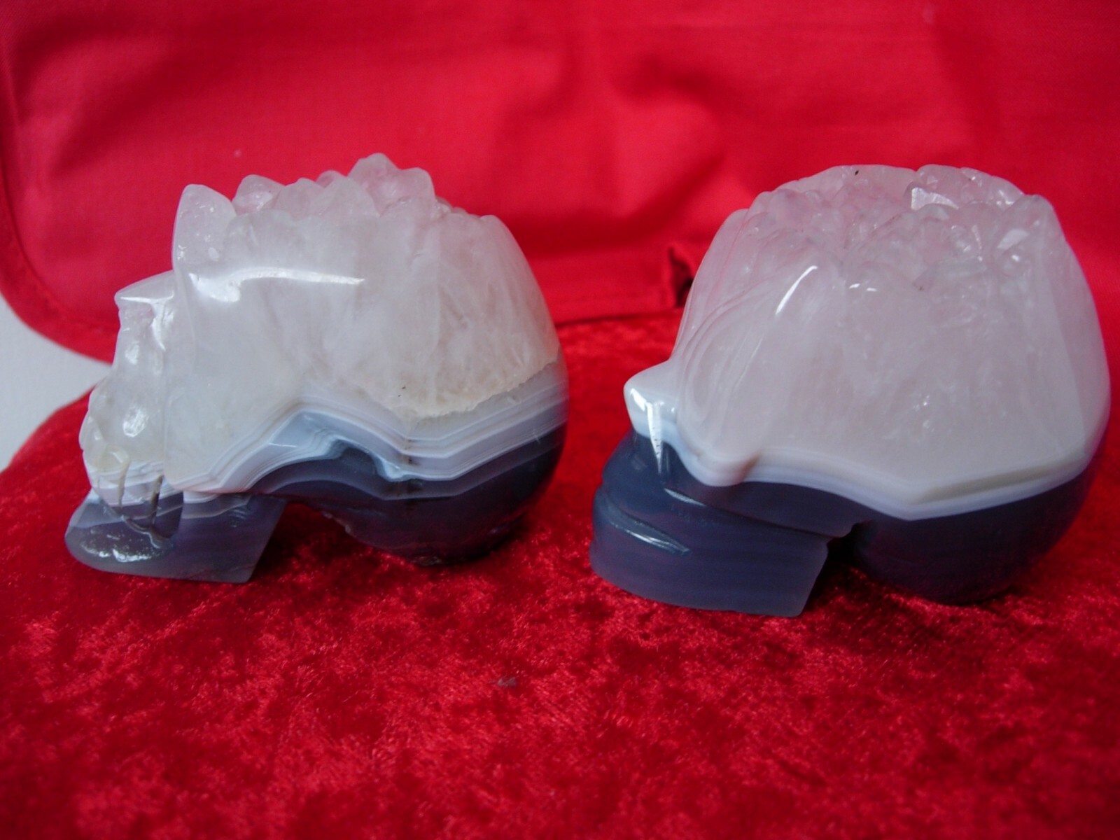 human & alien crystal skull pair Z9