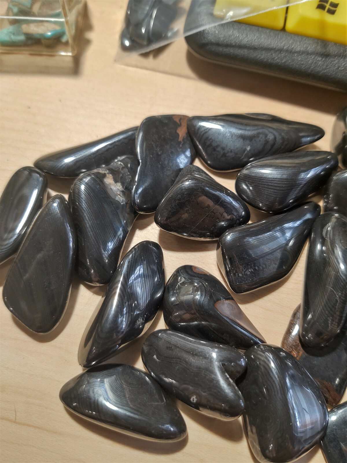 Tumbled Psilomelane 3 pieces