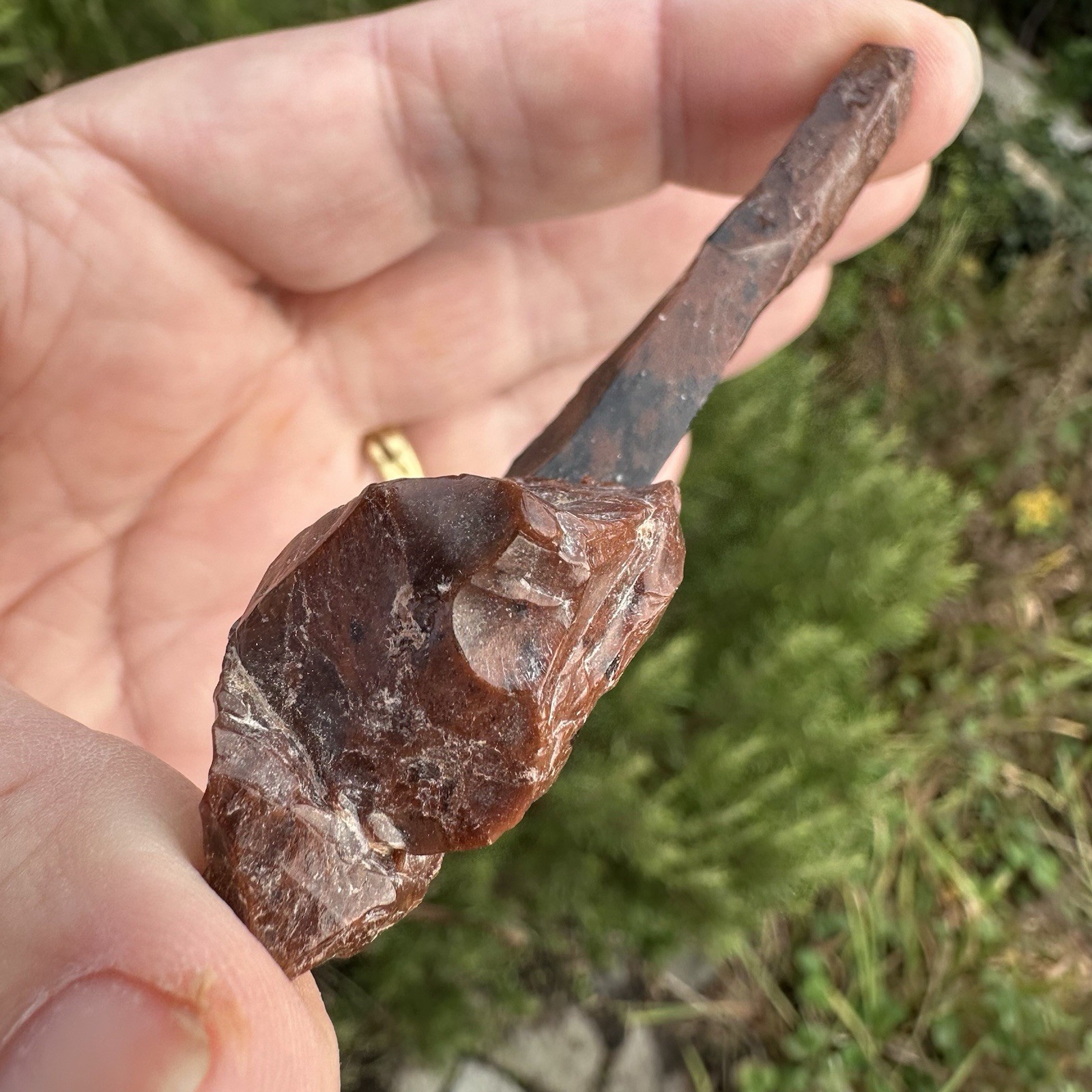 Mahogany Obsidian Crystal Shard Volcano Glass Ex Peter Kleiner Collection