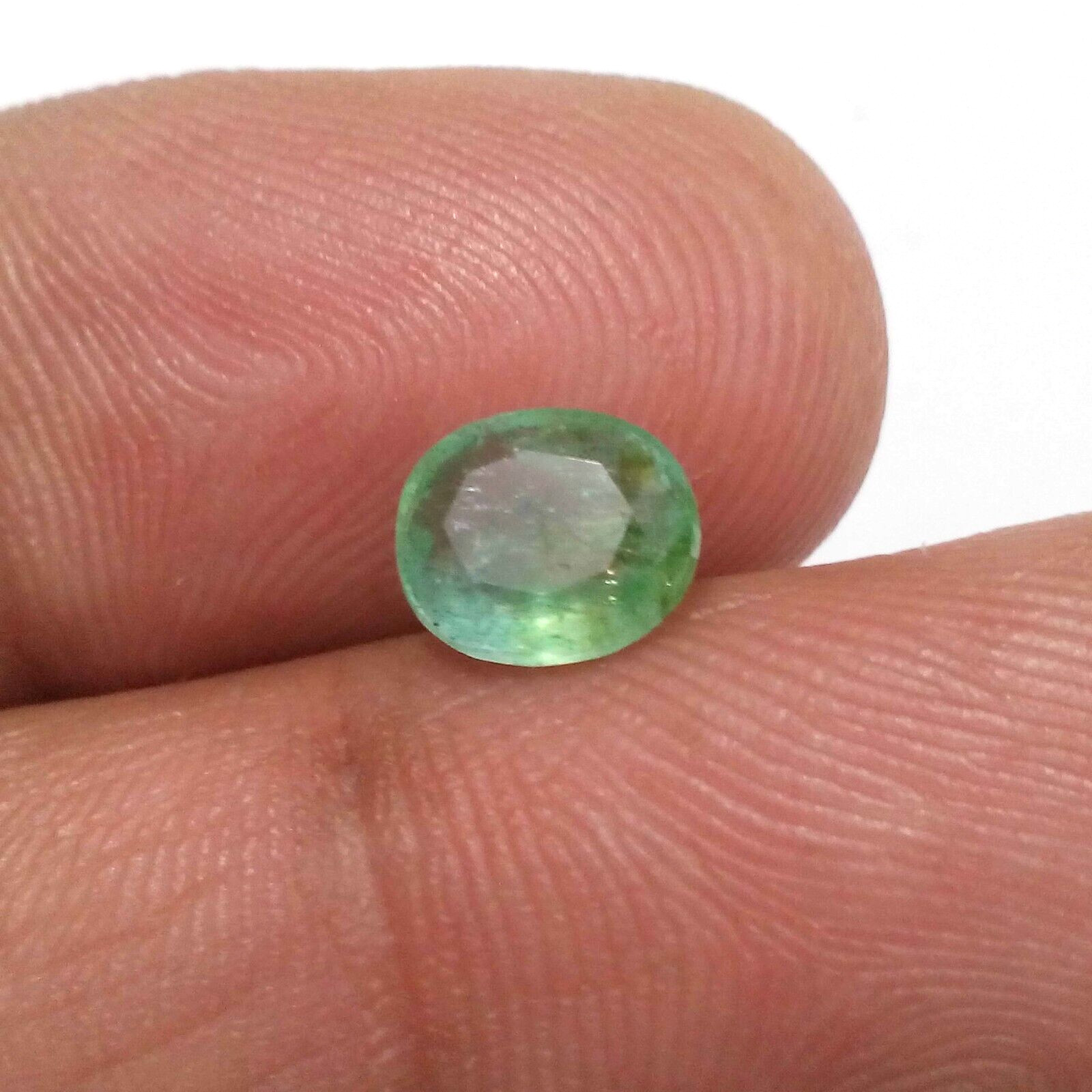 Ultimate Zambian Emerald Oval Shape 1.40 Crt Pretty Green Faceted Loose Gemstone
