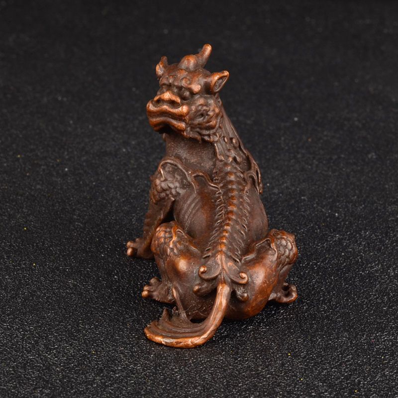 150g Ancient Chinese Handcrafted.Brass Exquisite.Unicorn Mountain in Tibet.gift